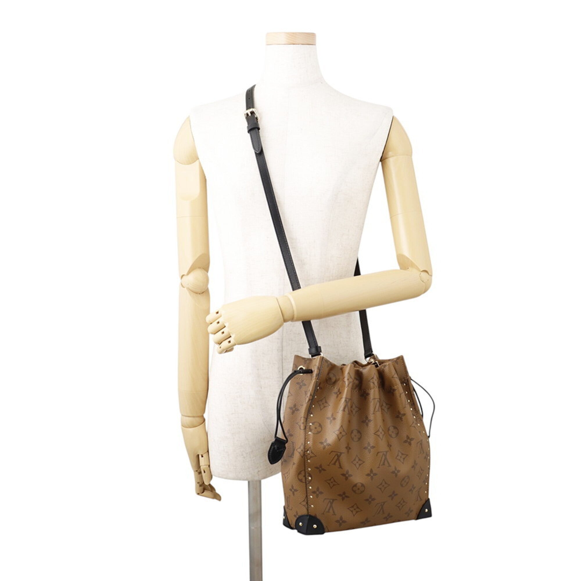 Louis Vuitton Monogram Reverse Beige Monogram Reverse Handbag Shoulder Bag (Pre-Owned)
