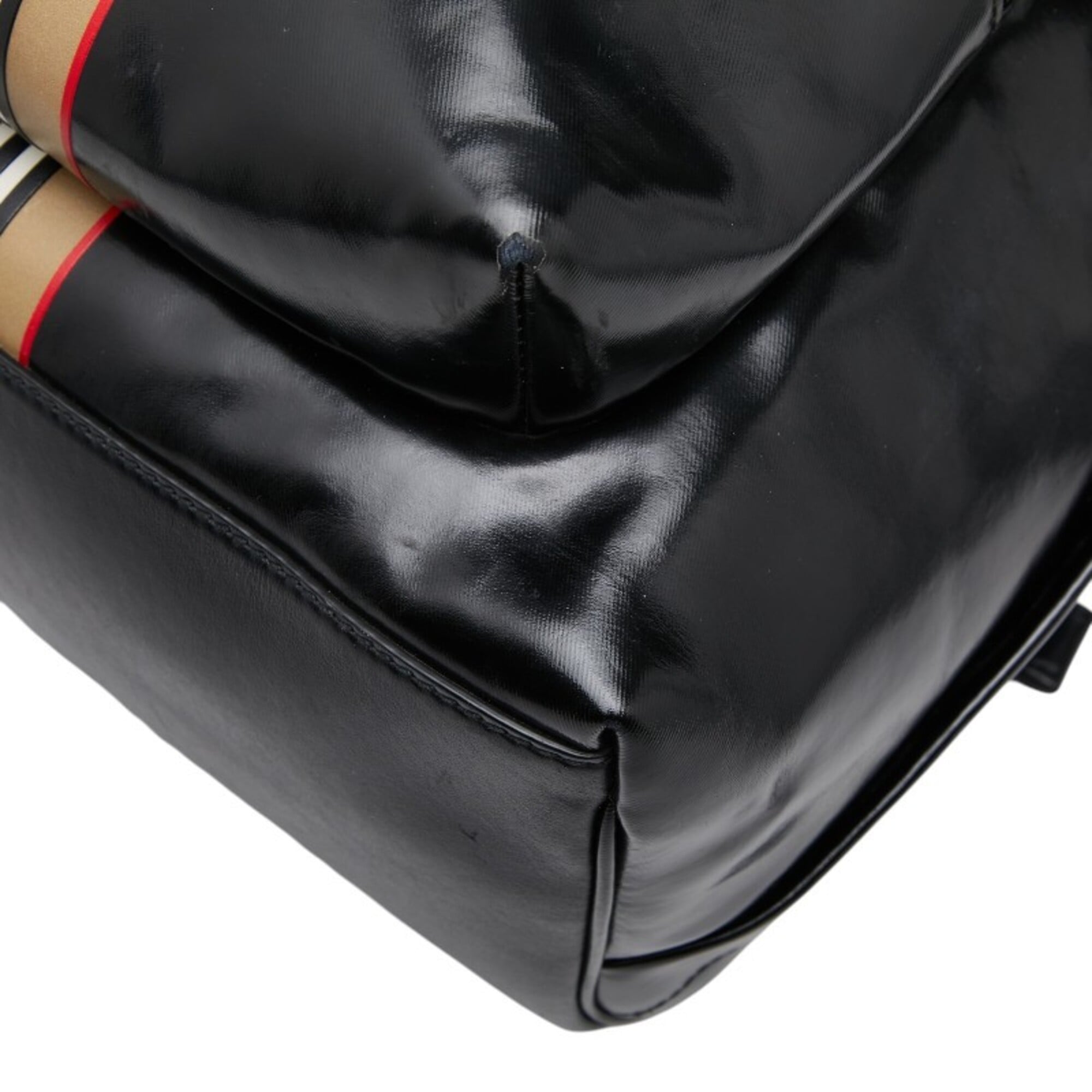 Burberry Black Pvc Backpack (Pre-Owned)