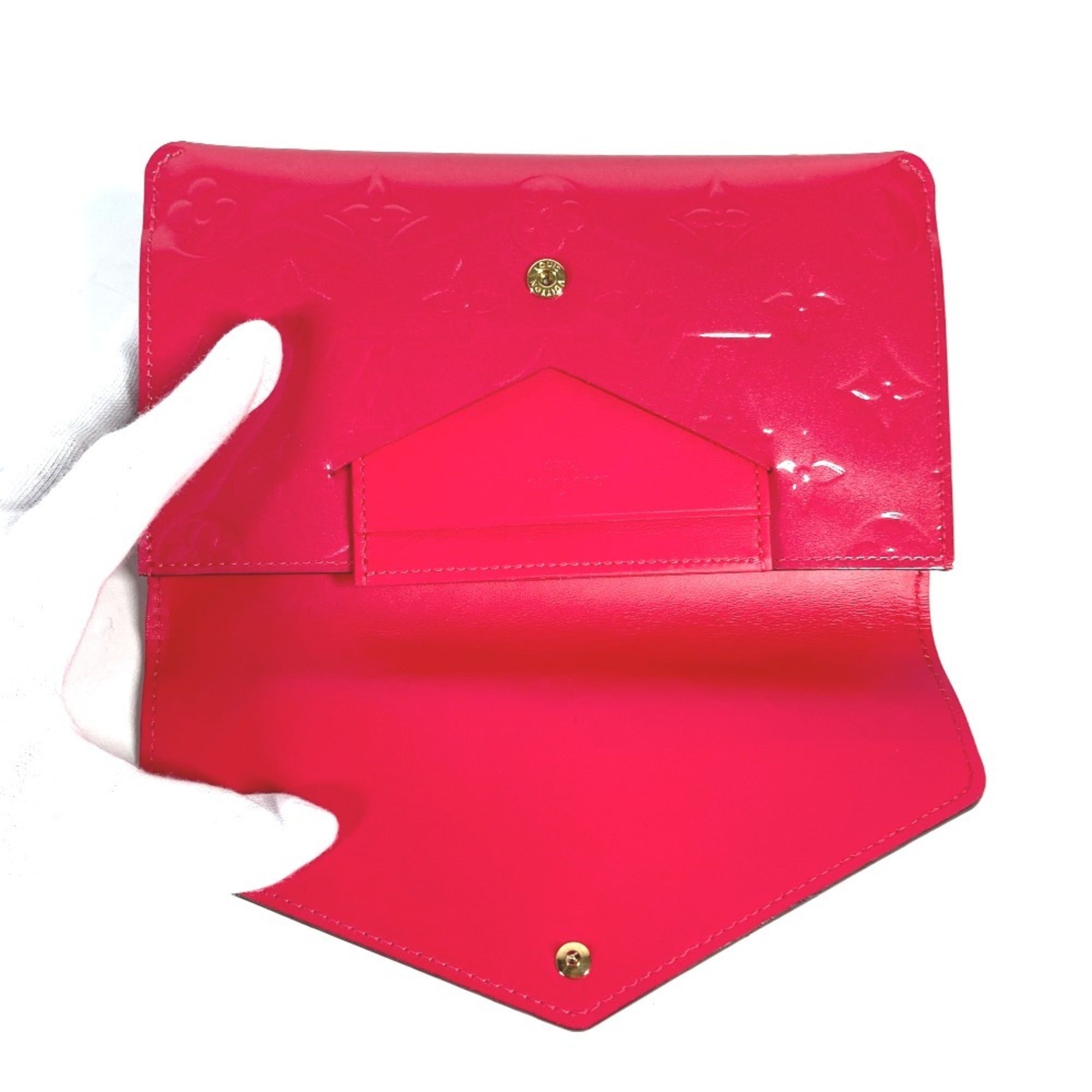 Louis Vuitton Monogram Vernis Hot Pink Monogram Vernis Coin Purse/Coin Case (Pre-Owned)