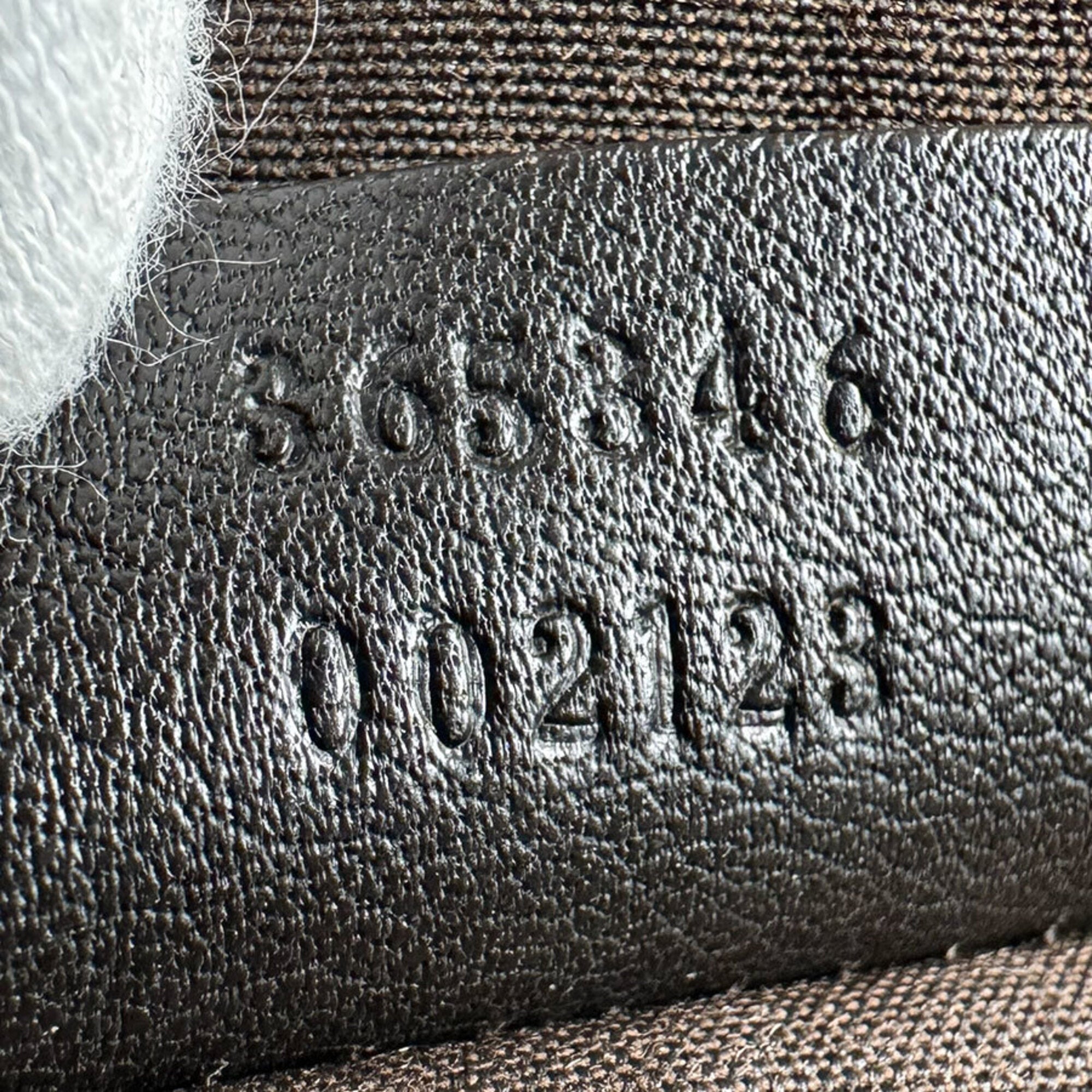 Gucci Dark Brown Leather Handbag Shoulder Bag (Pre-Owned)