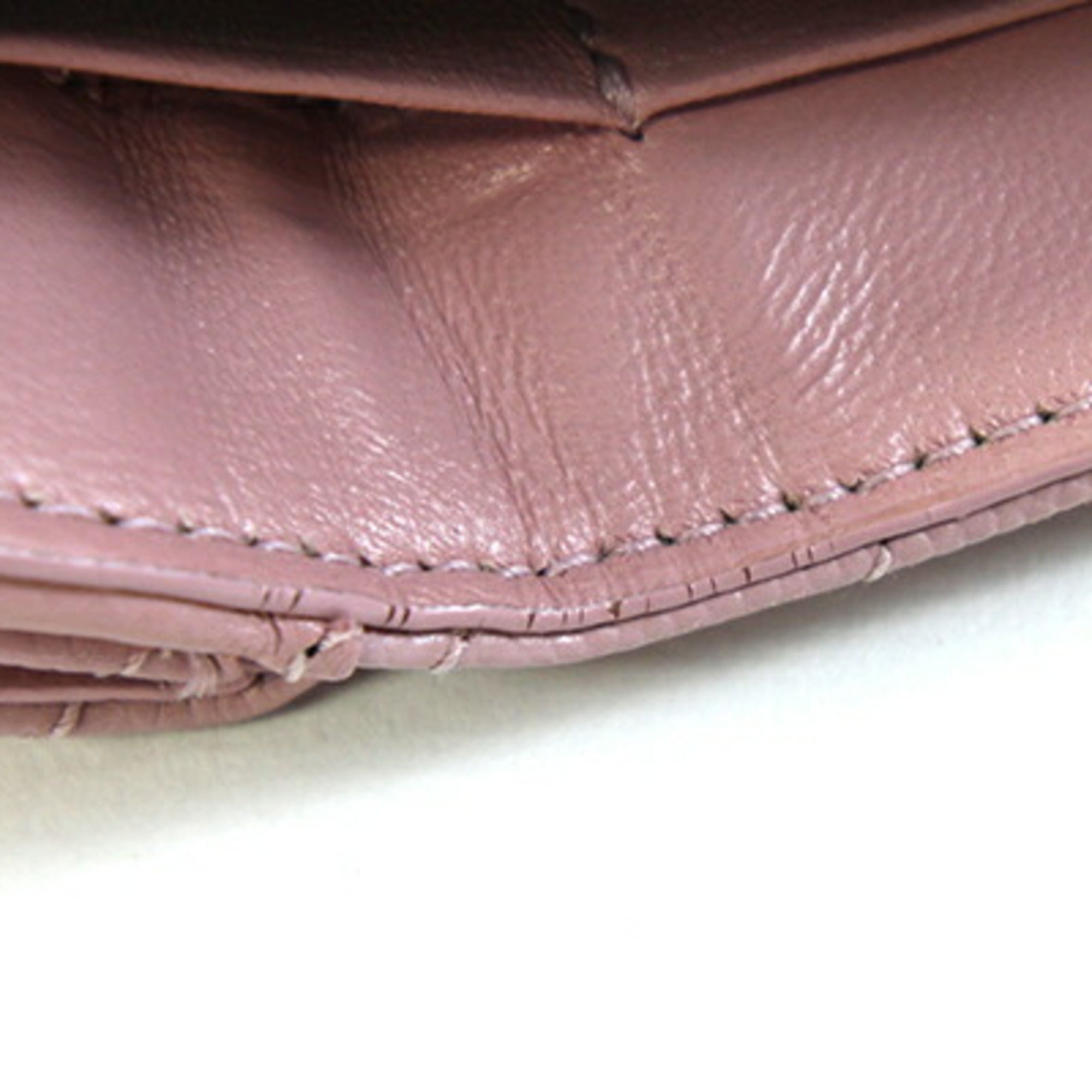Saint Laurent Black Pink Leather Wallet (Tri-Fold) (Pre-Owned)