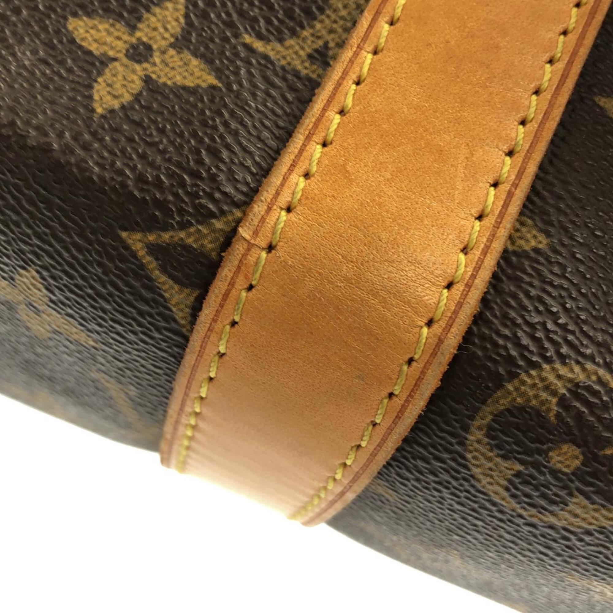 Louis Vuitton Monogram Marron Coated Canvas Boston Bag (Pre-Owned)
