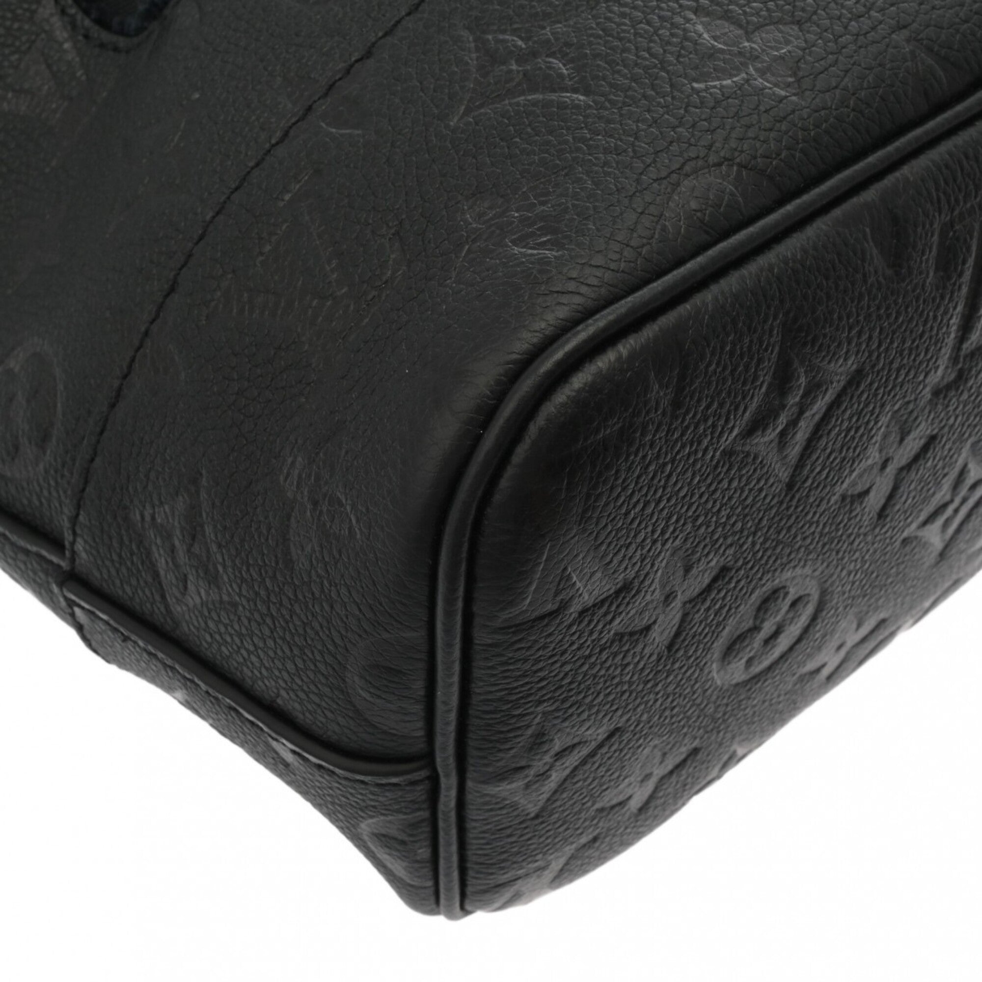 Louis Vuitton Noir Leather Tote Bag (Pre-Owned)