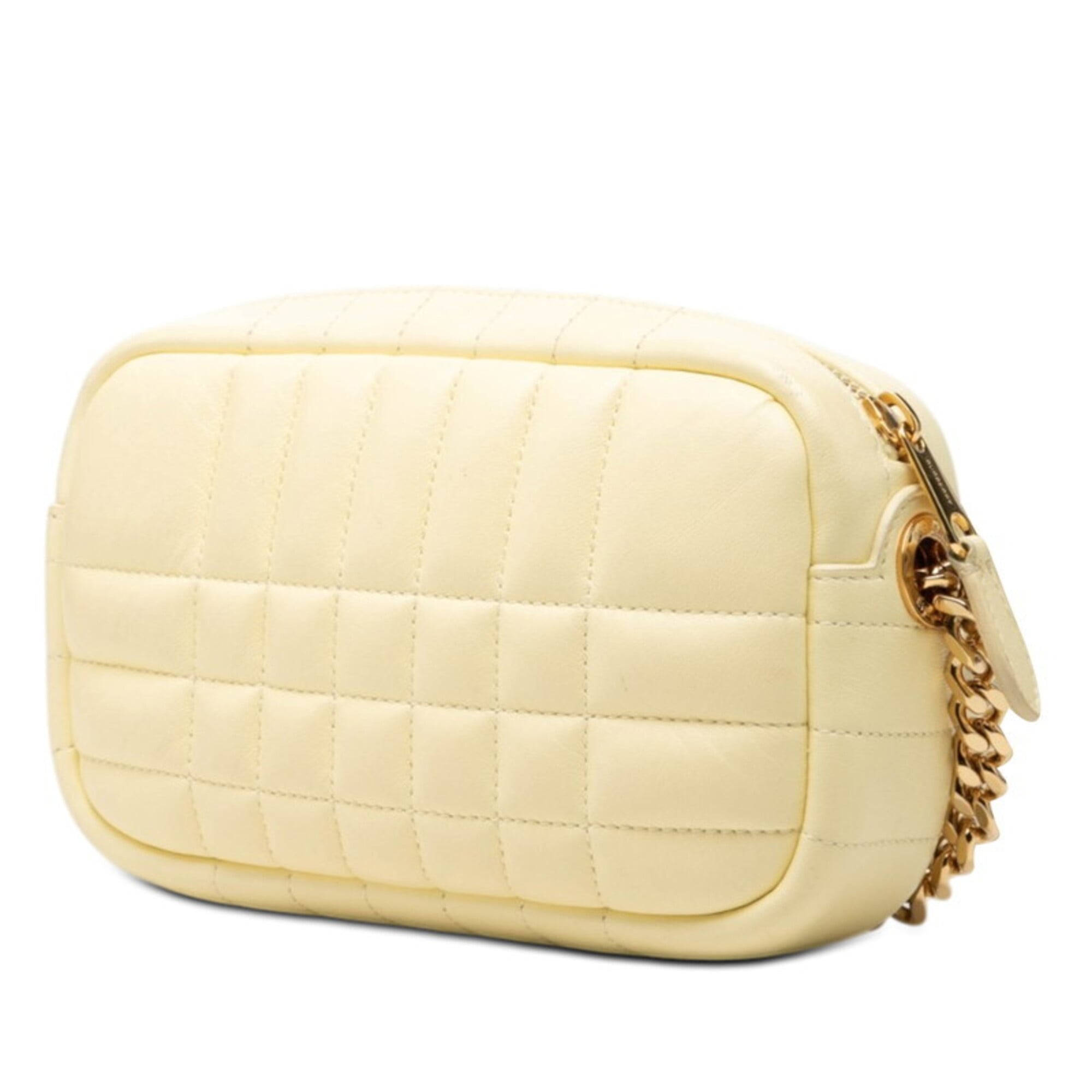 Burberry Yellow Leather Shoulder Bag (Pre-Owned)