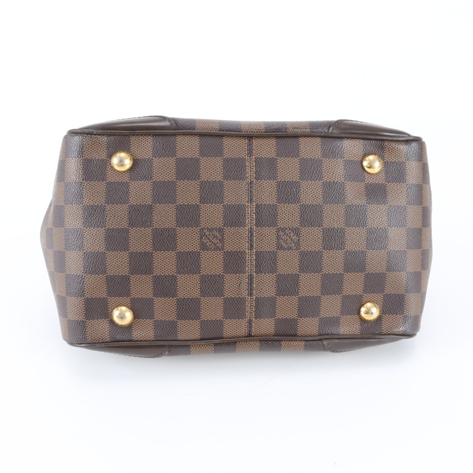 Louis Vuitton Ebene Leather Coated Canvas Handbag Shoulder Bag Tote Bag (Pre-Owned)