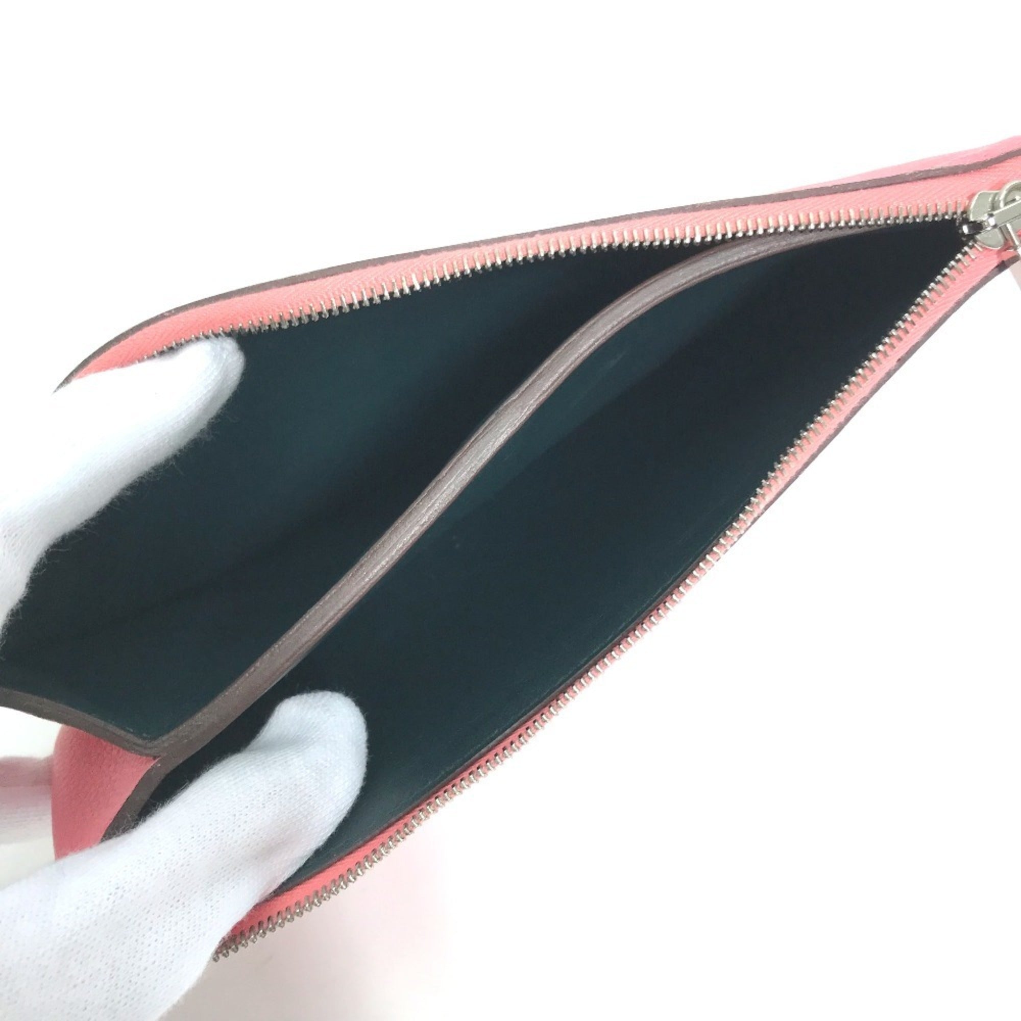 Hermes Pink Rose Azalee Pouch (Pre-Owned)