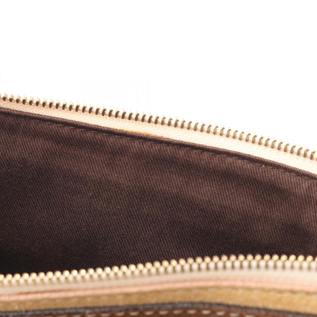 Loewe Brown Ivory Canvas Leather Handbag Shoulder Bag (Pre-Owned)