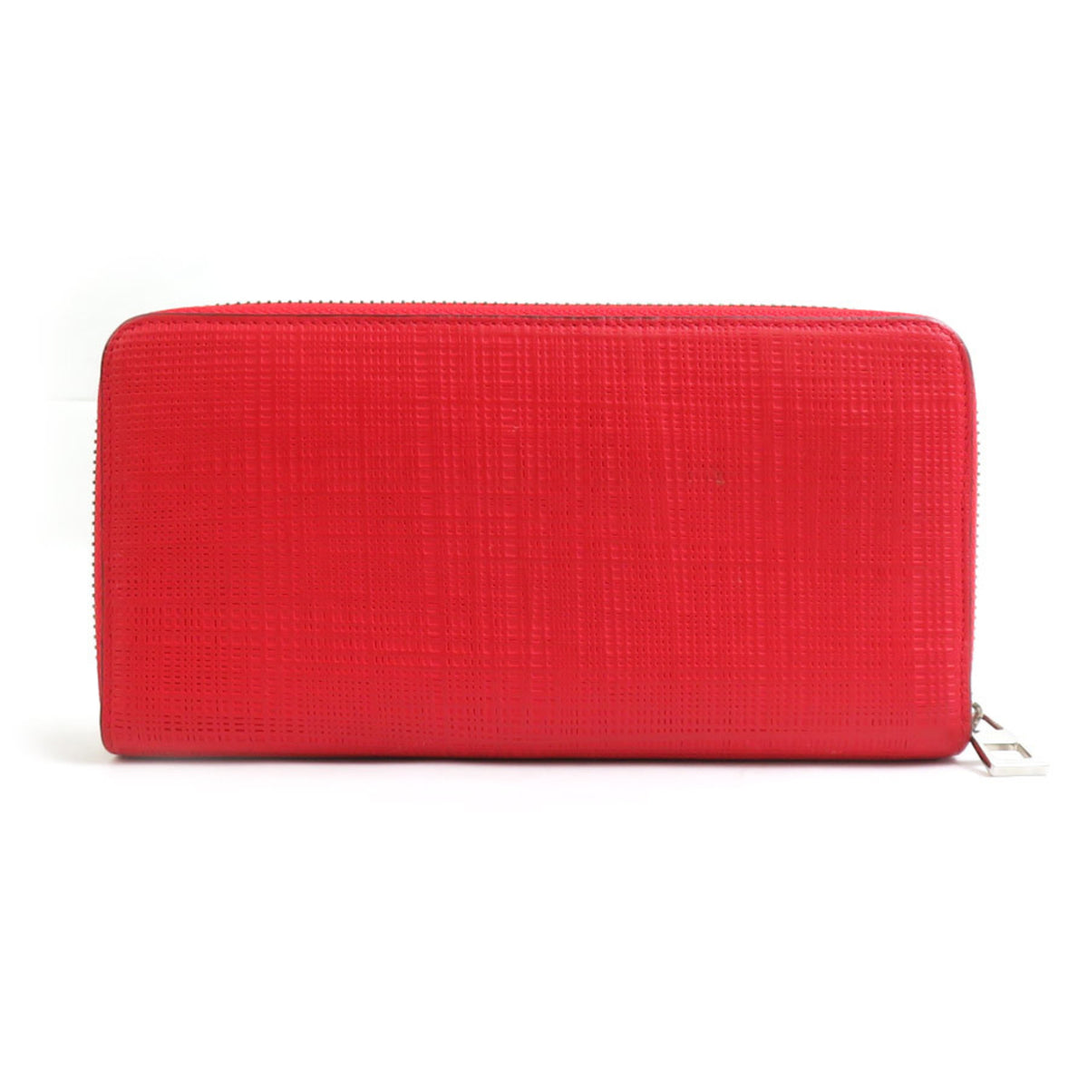 Loewe Red Color Leather Long Wallet (Bi-Fold) (Pre-Owned)