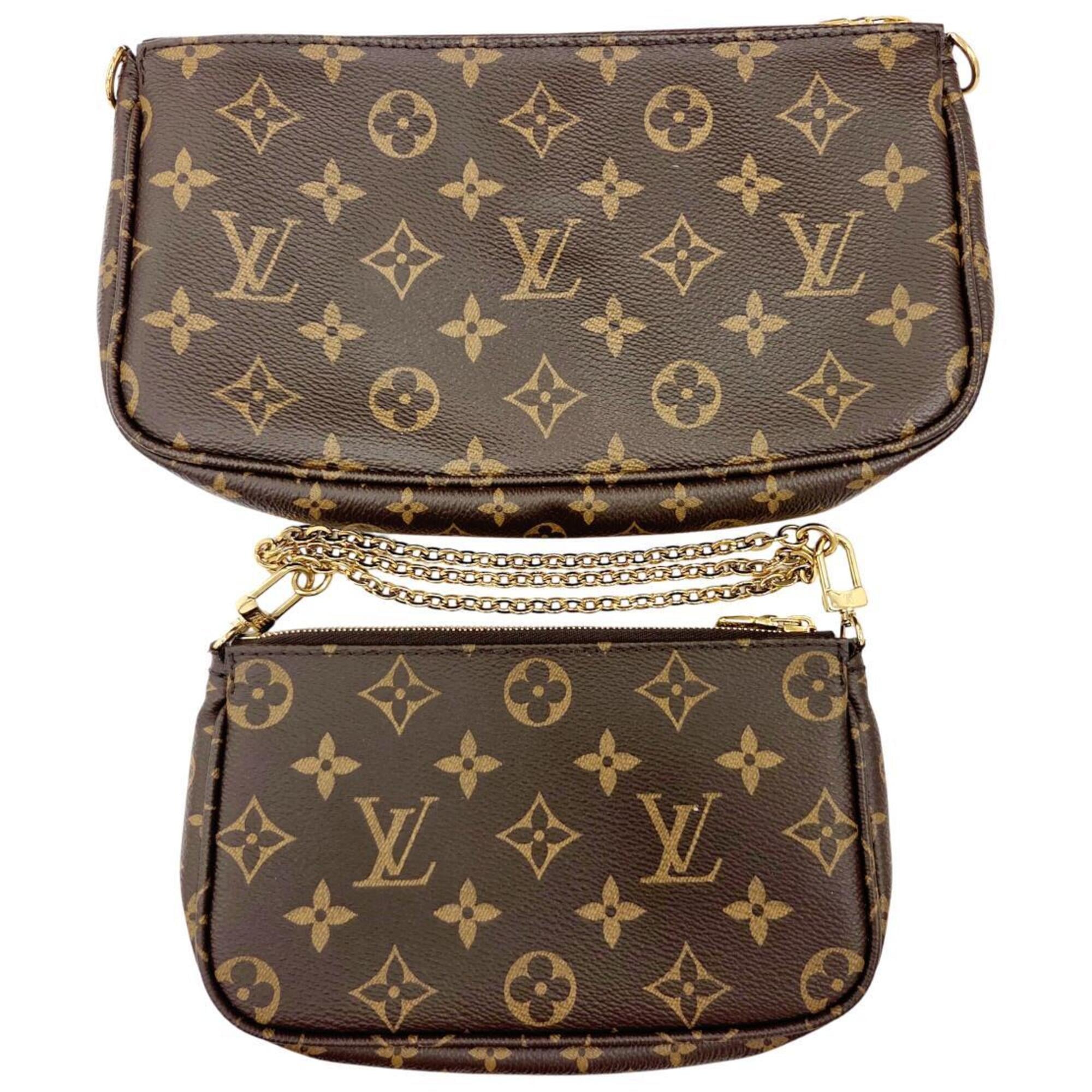 Louis Vuitton Brown Monogram Pochette Pouch Shoulder Bag (Pre-Owned)