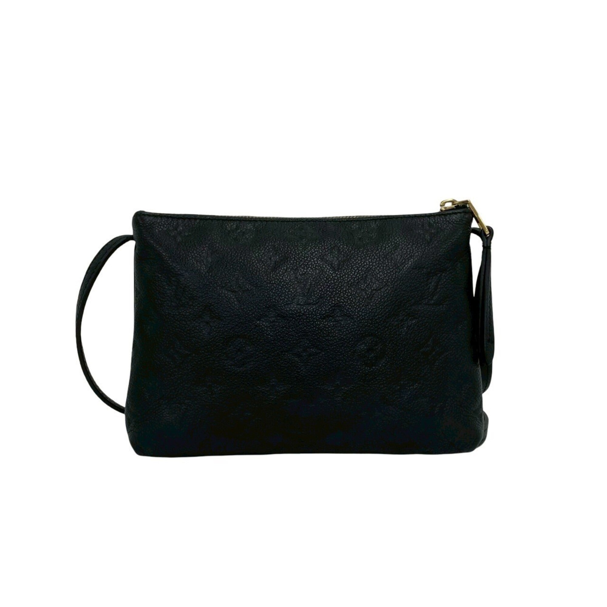 Louis Vuitton Black Leather Shoulder Bag (Pre-Owned)