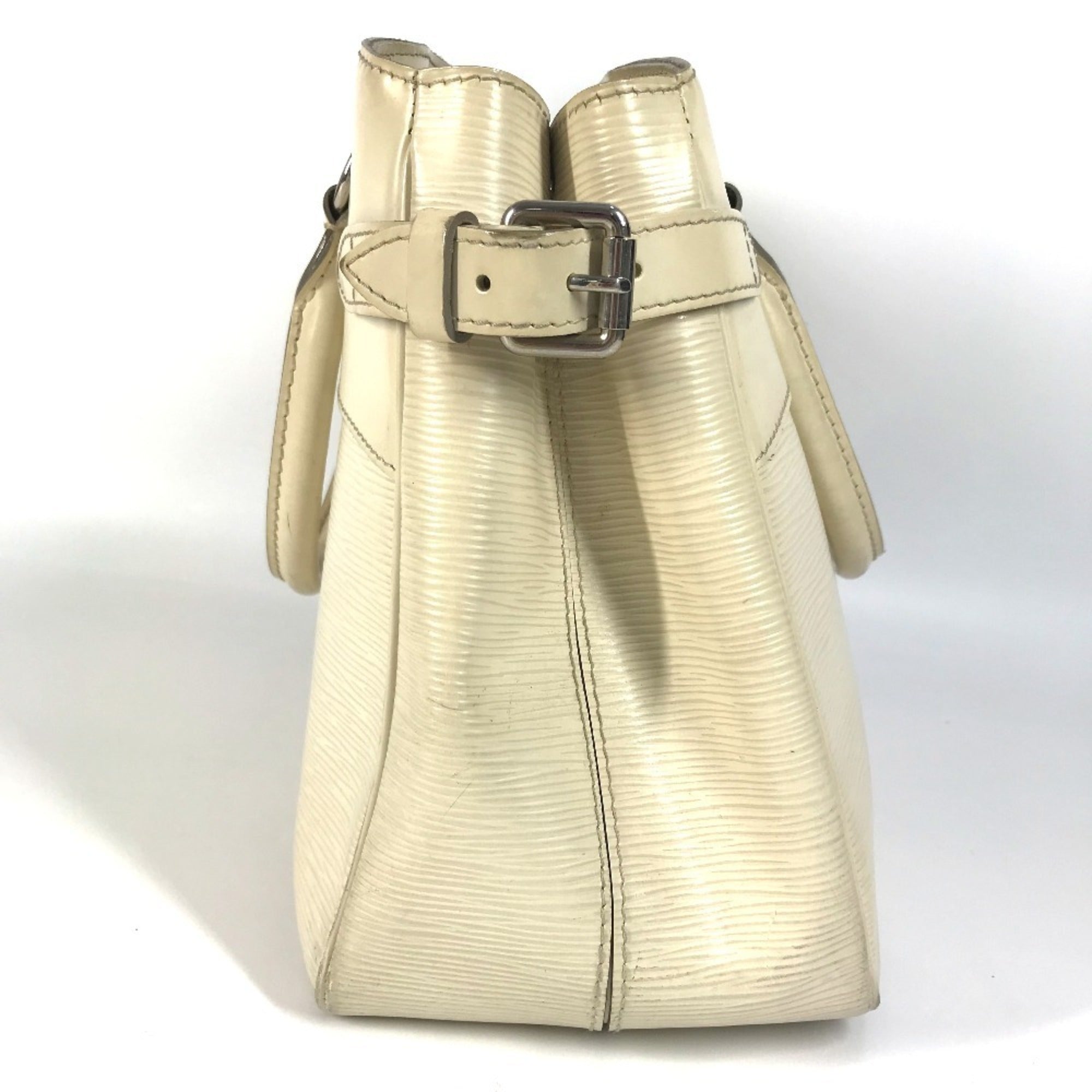 Louis Vuitton Lv Off White White Epi Leather Handbag Tote Bag (Pre-Owned)