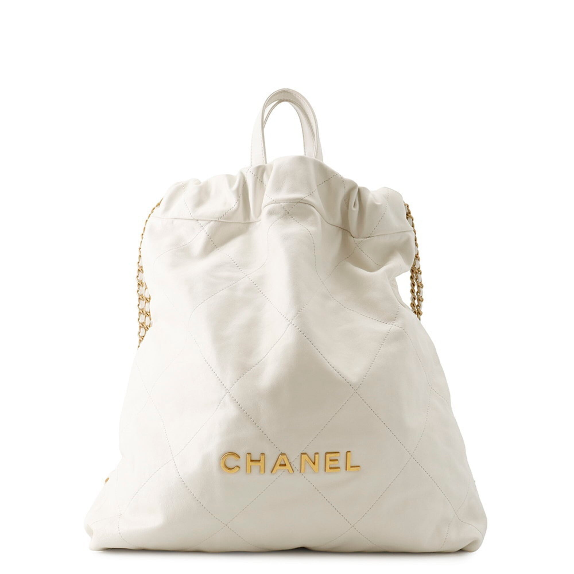 Chanel White Leather Handbag (Pre-Owned)