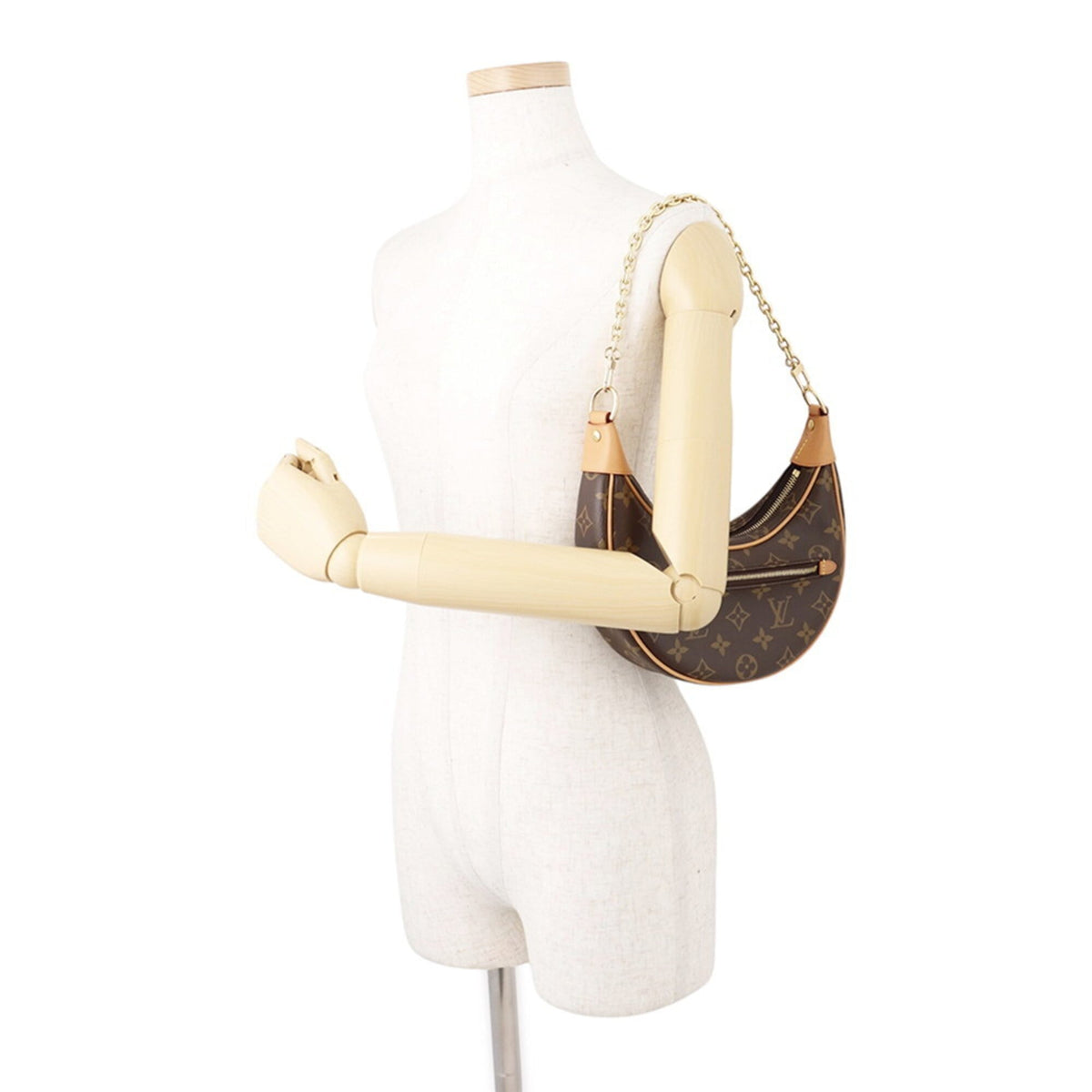Louis Vuitton Beige Monogram Shoulder Bag (Pre-Owned)
