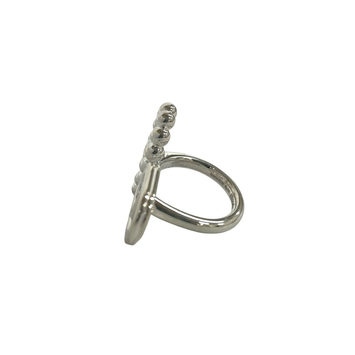Hermes Silver Silver 925 Band Ring (Pre-Owned)