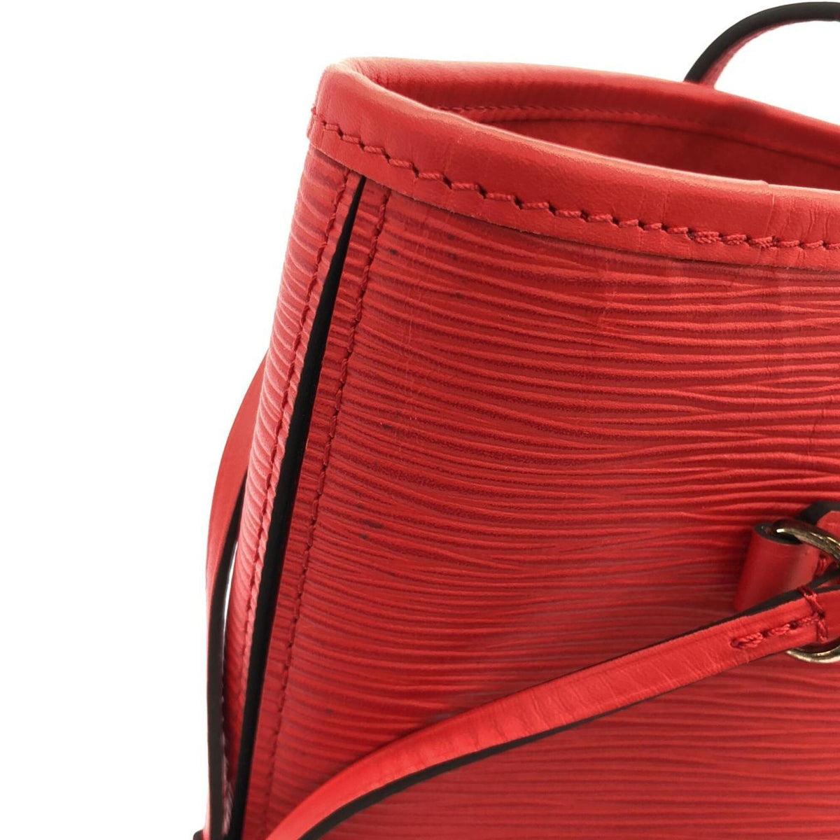 Louis Vuitton Carmine Red Color Leather Handbag (Pre-Owned)