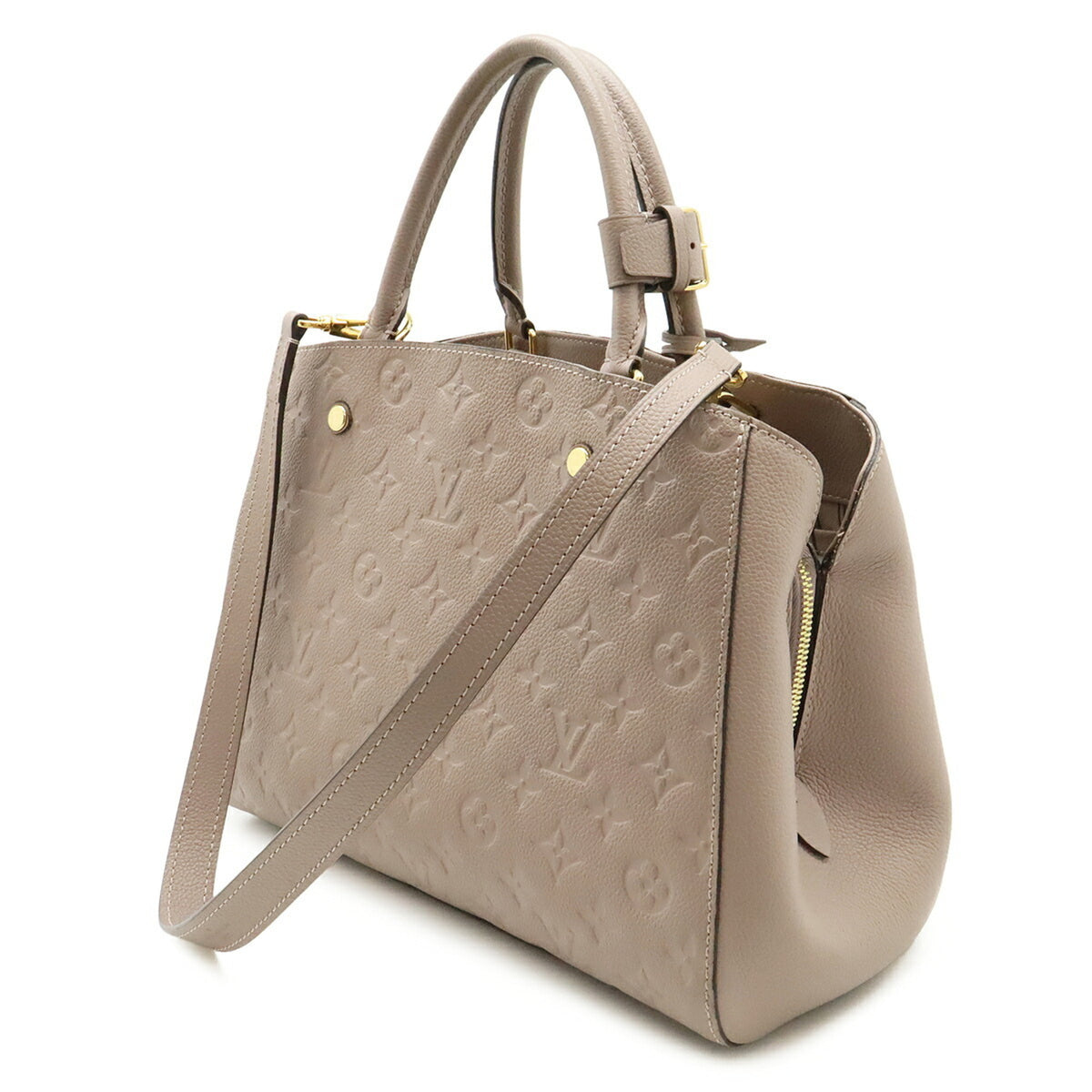 Louis Vuitton Brown Leather Handbag Shoulder Bag (Pre-Owned)