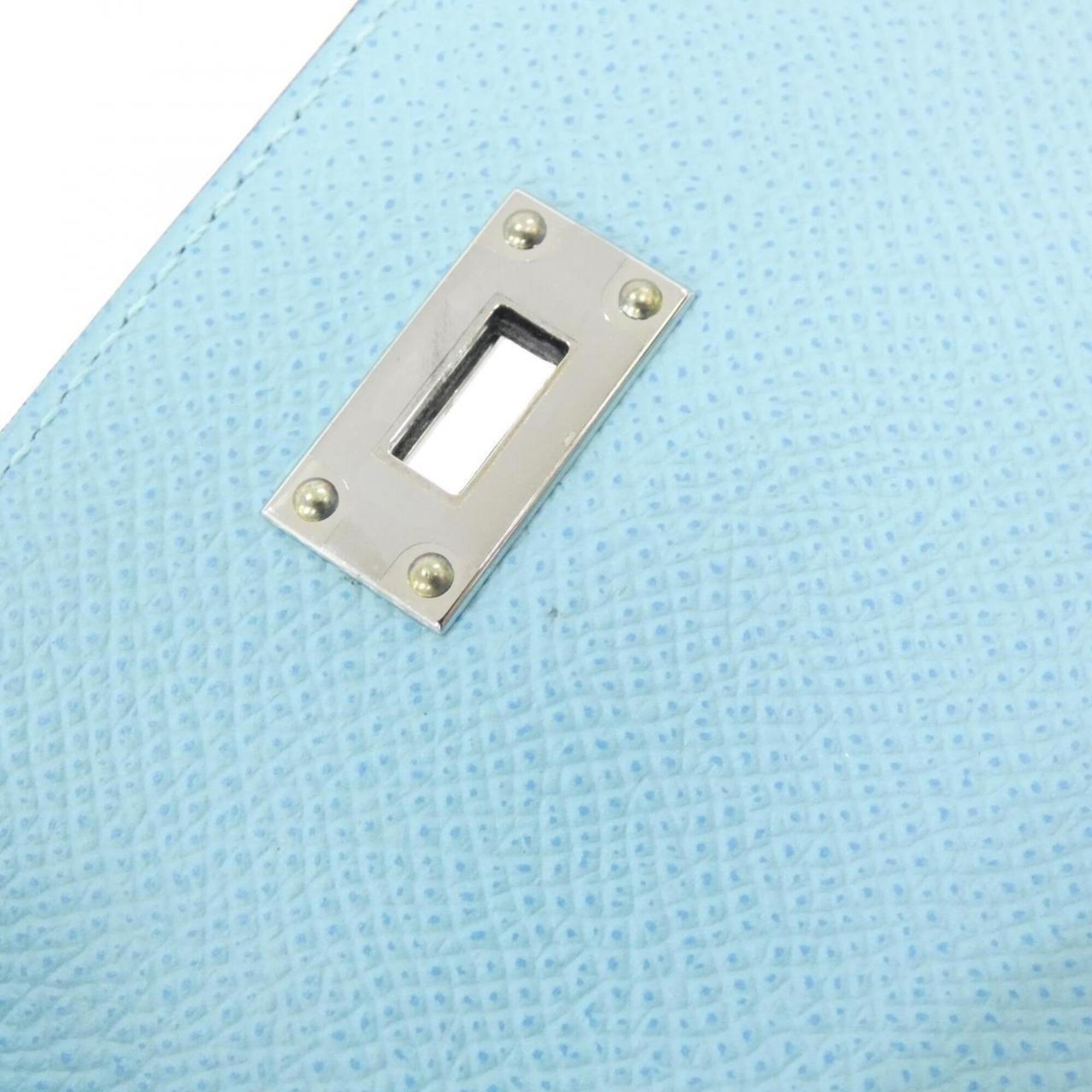 Hermes Blue Atoll Epsom Leather Long Wallet (Bi-Fold) (Pre-Owned)