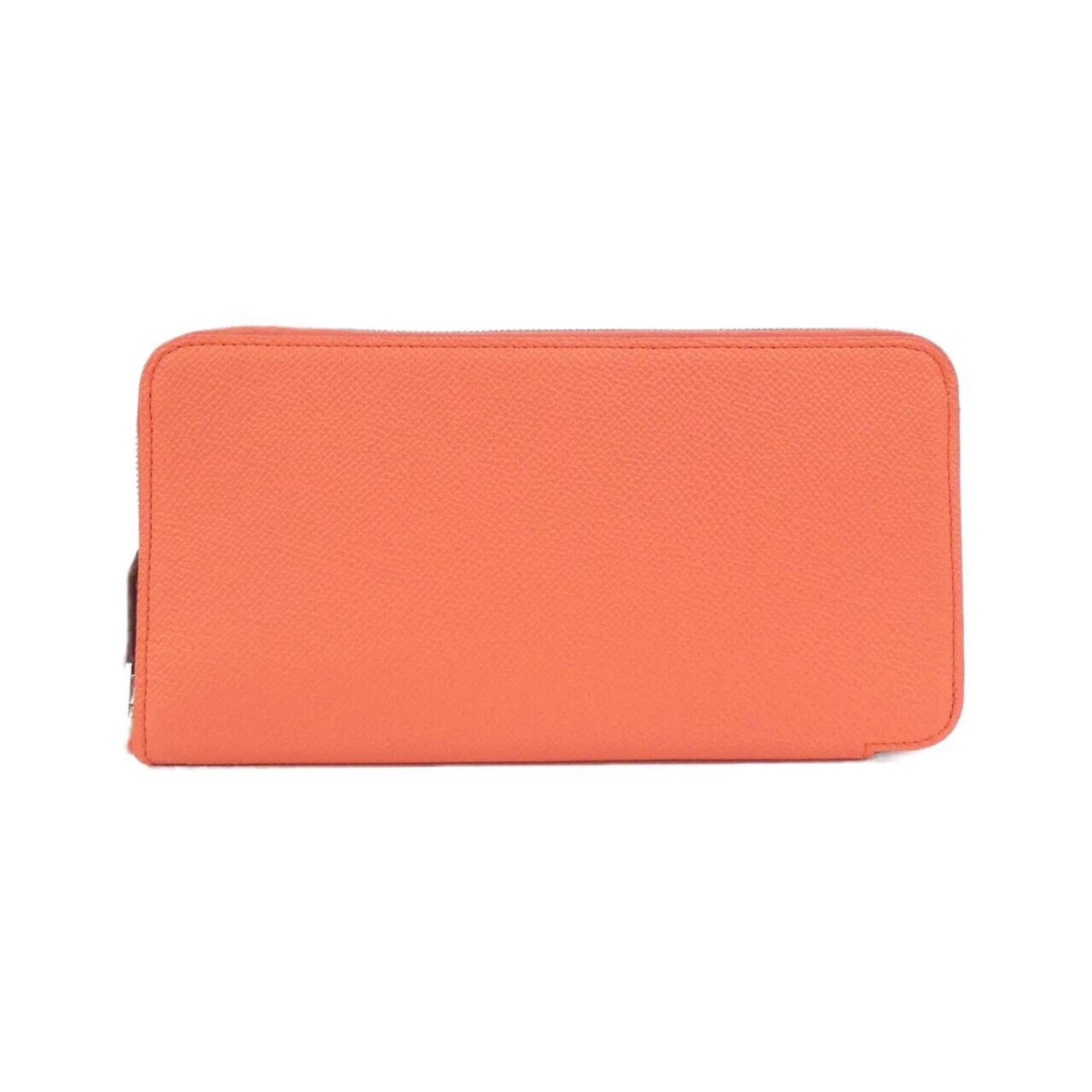 Hermes Epsom Leather Silk Long Wallet (Bi-Fold) (Pre-Owned)