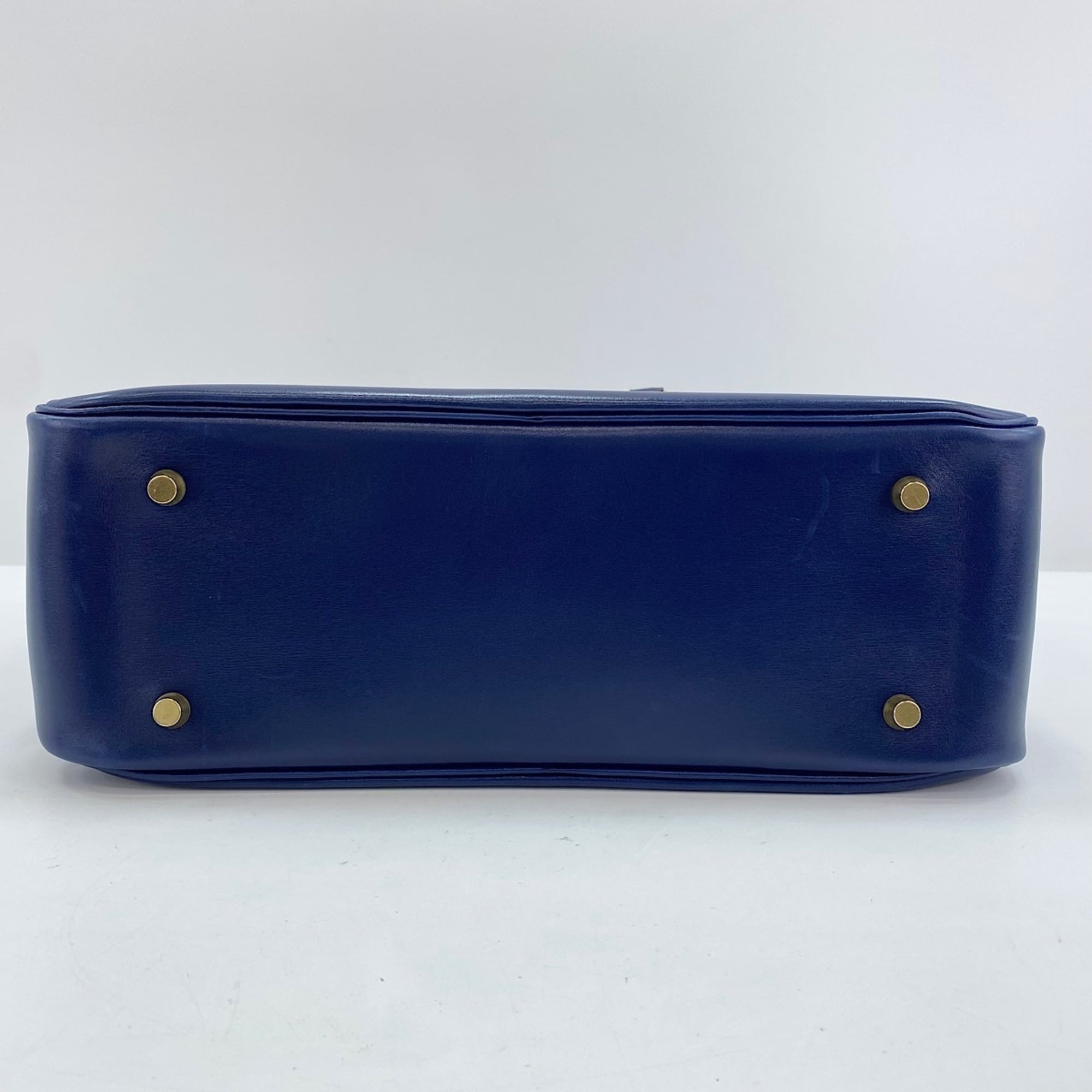 Hermes Plume Navy Handbag (Pre-Owned)