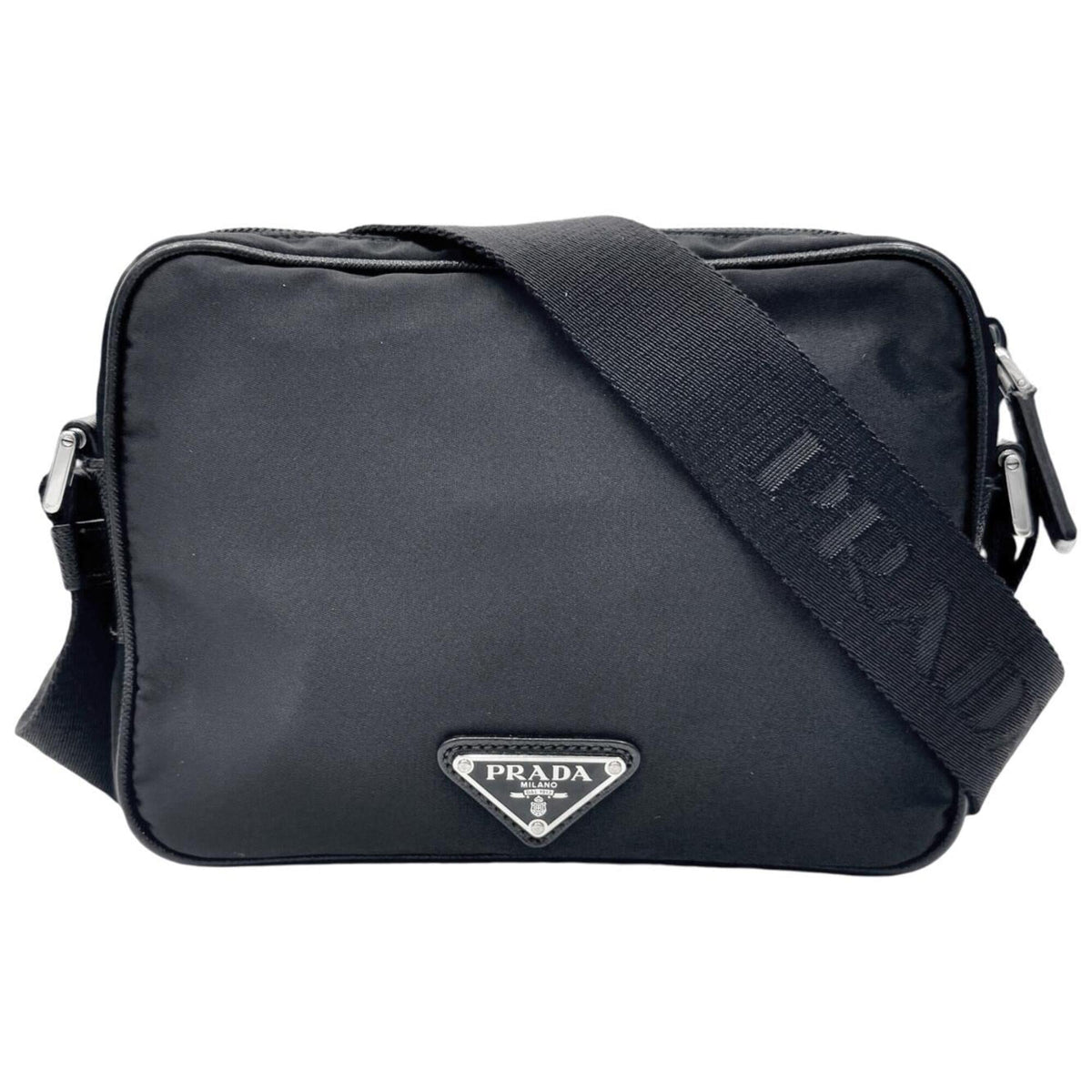 Prada Black Nylon Shoulder Bag (Pre-Owned)