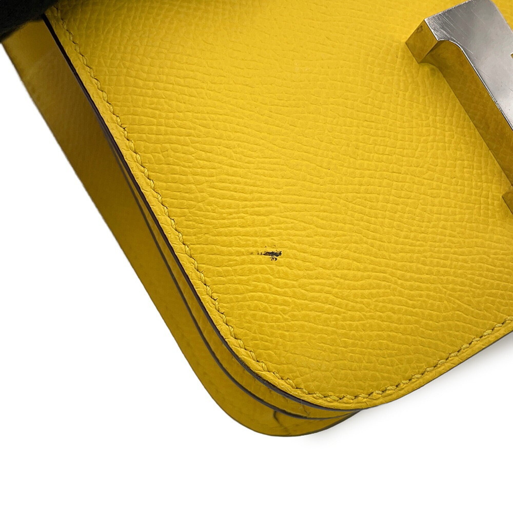 Hermes Yellow Epsom Leather Shoulder Bag (Pre-Owned)