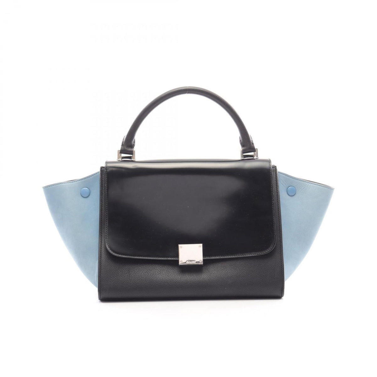 Celine Black Blue Leather Handbag (Pre-Owned)