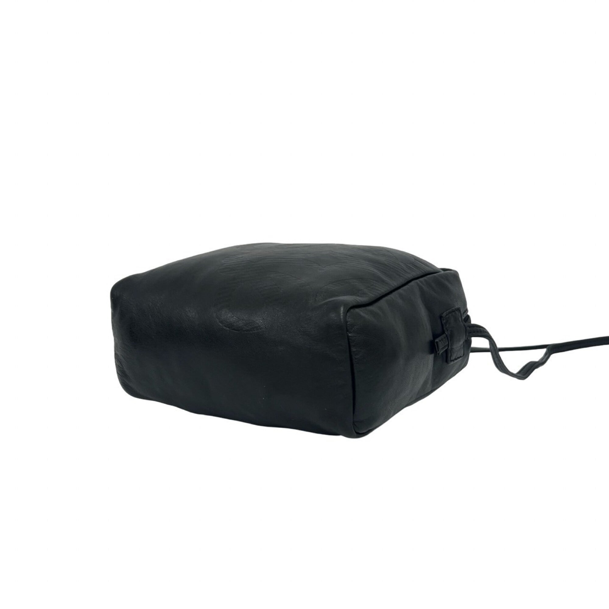 Loewe Black Leather Pochette Shoulder Bag (Pre-Owned)