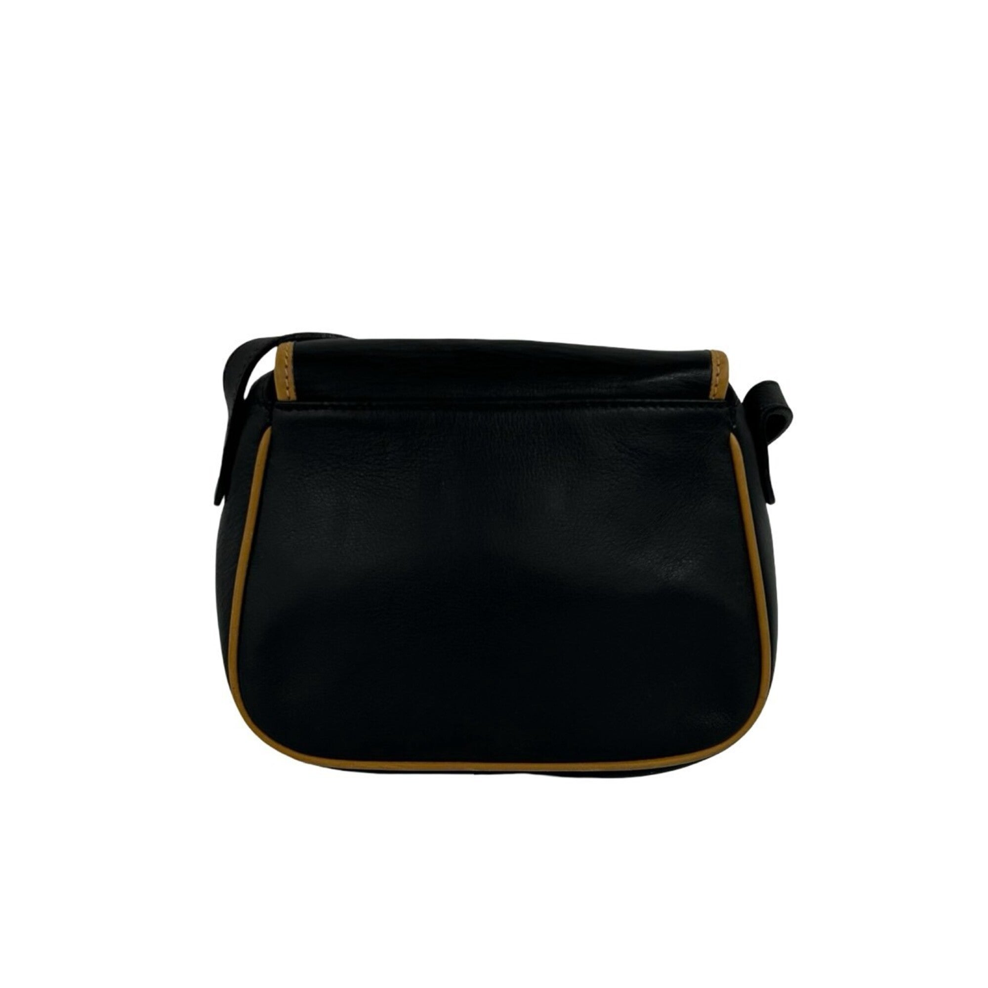 Celine Black Brown Leather Pochette Shoulder Bag (Pre-Owned)