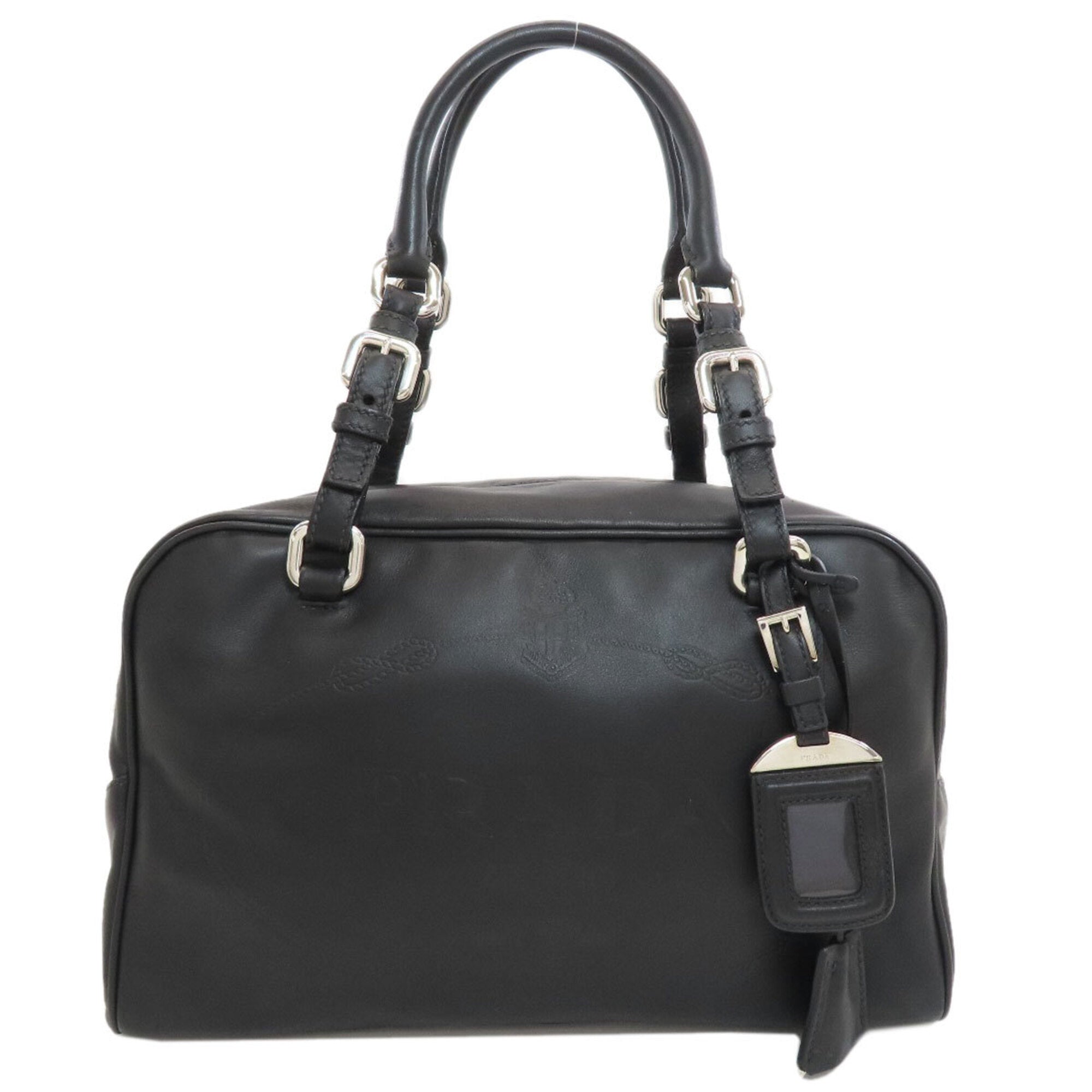 Prada Black Leather Boston Bag (Pre-Owned)