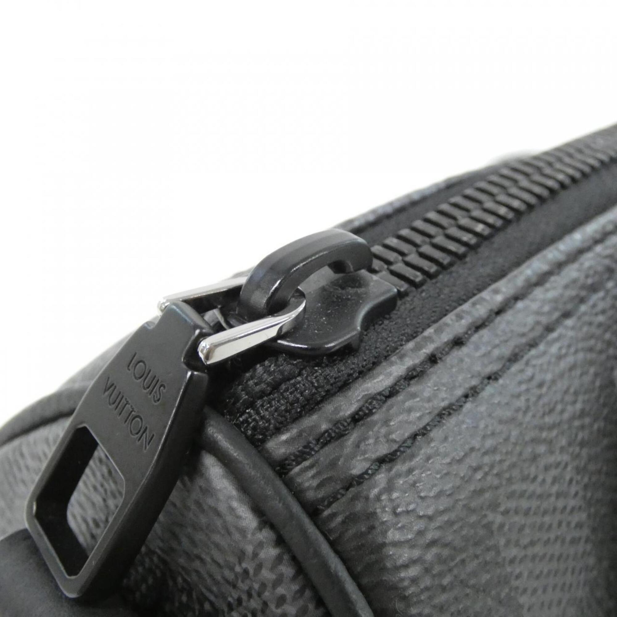 Louis Vuitton Black Coated Canvas Boston Bag (Pre-Owned)
