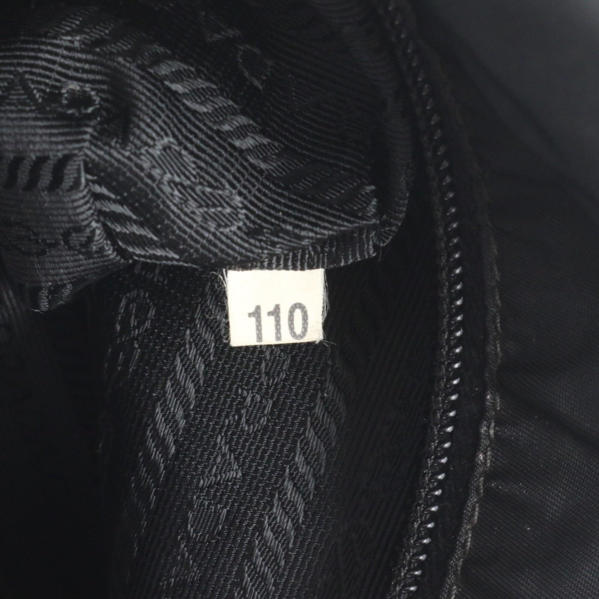 Prada Black Nylon Leather Shoulder Bag Tote Bag (Pre-Owned)