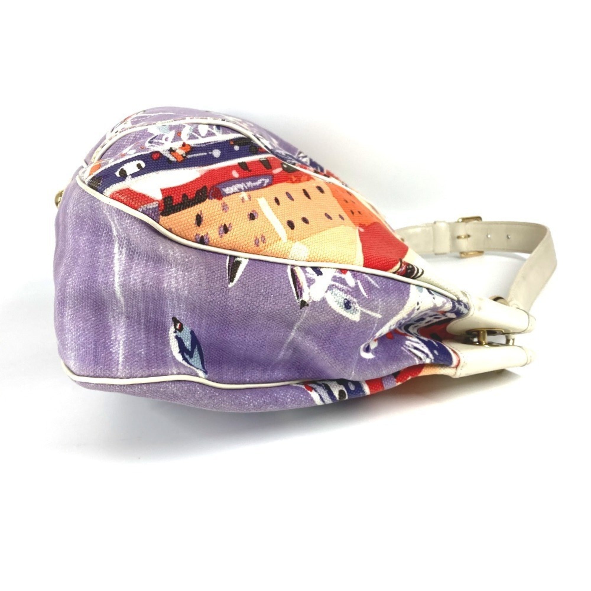 Louis Vuitton Multi-Color Leather Canvas Shoulder Bag (Pre-Owned)