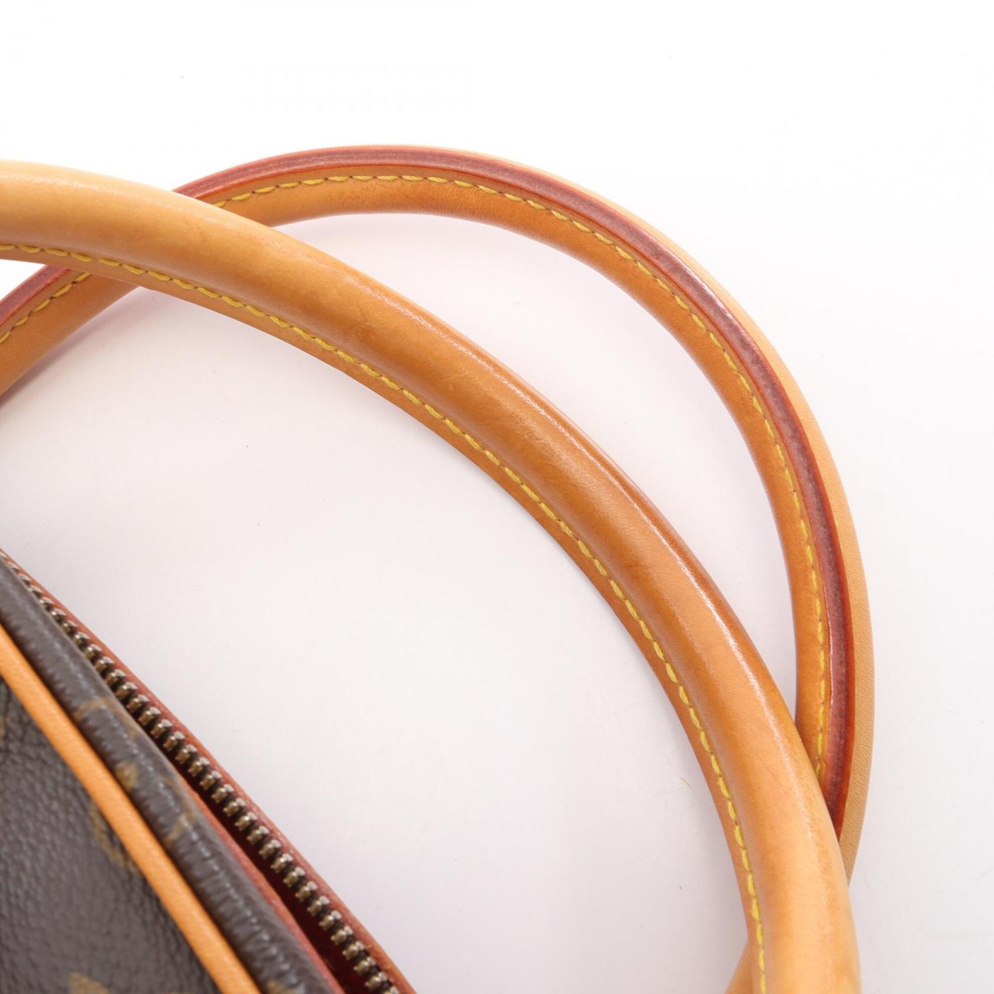 Louis Vuitton Brown Pvc Coated Canvas Leather Handbag (Pre-Owned)