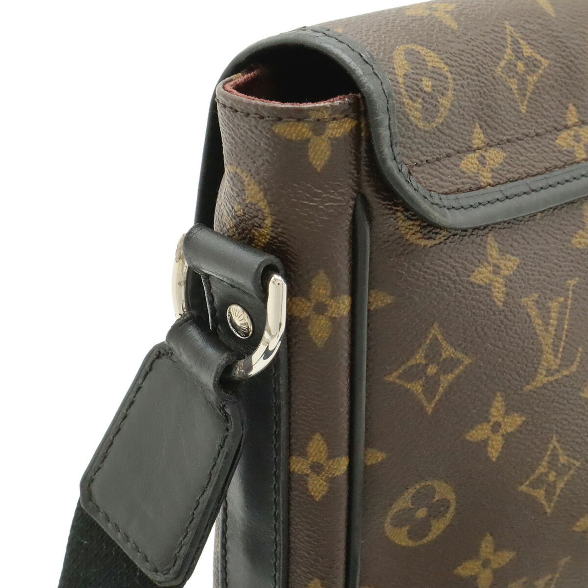 Louis Vuitton Monogram Black Brown Monogram Leather Shoulder Bag (Pre-Owned)