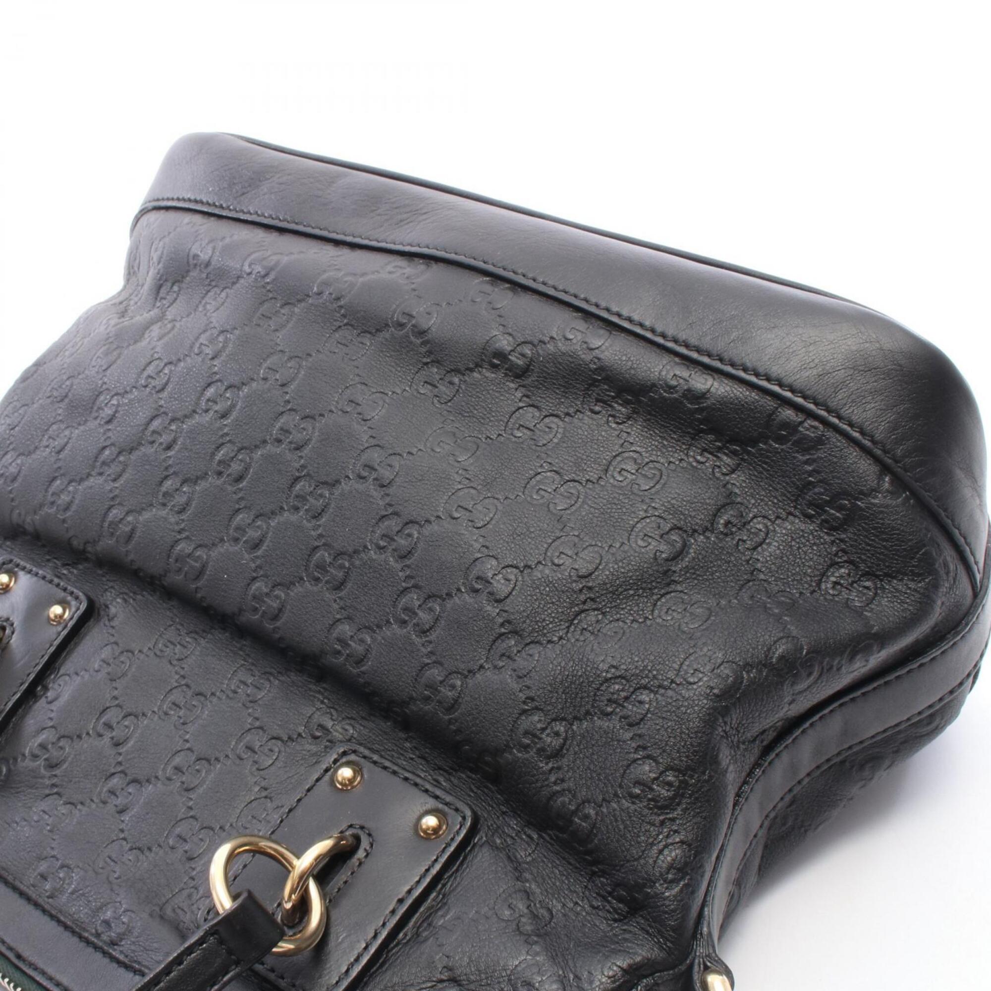 Gucci Black Leather Handbag (Pre-Owned)