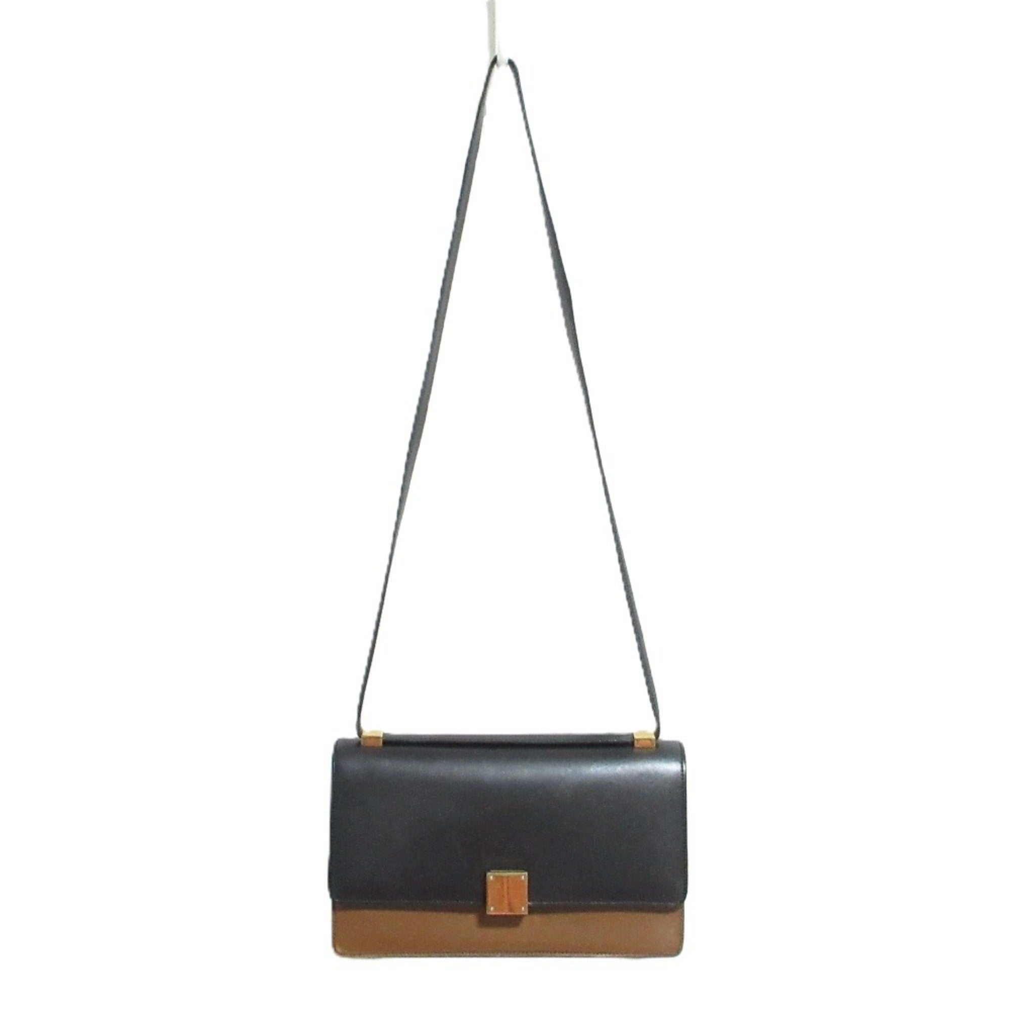 Celine Black Brown Shoulder Bag (Pre-Owned)