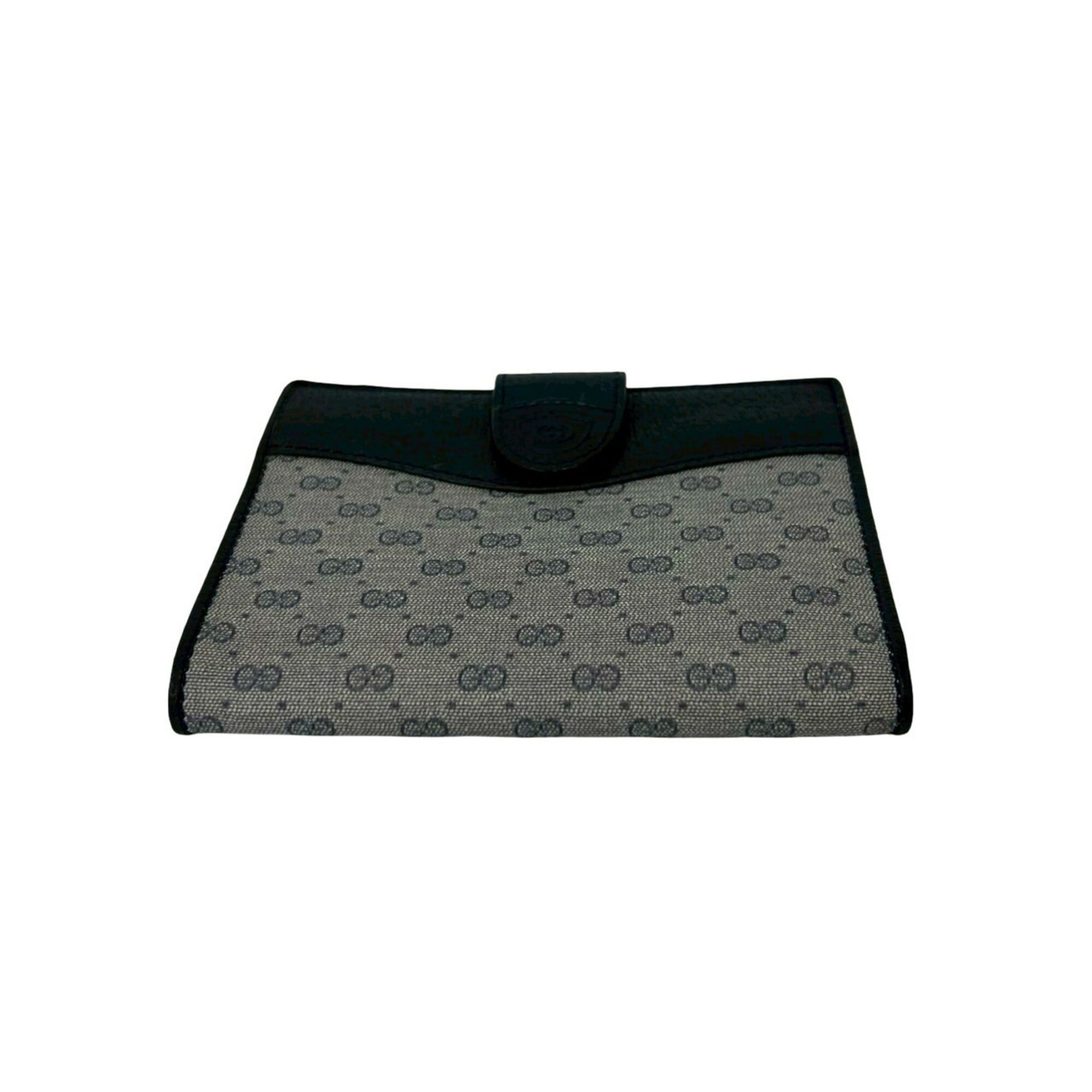 Gucci Navy Leather Pvc Wallet (Bi-Fold) (Pre-Owned)