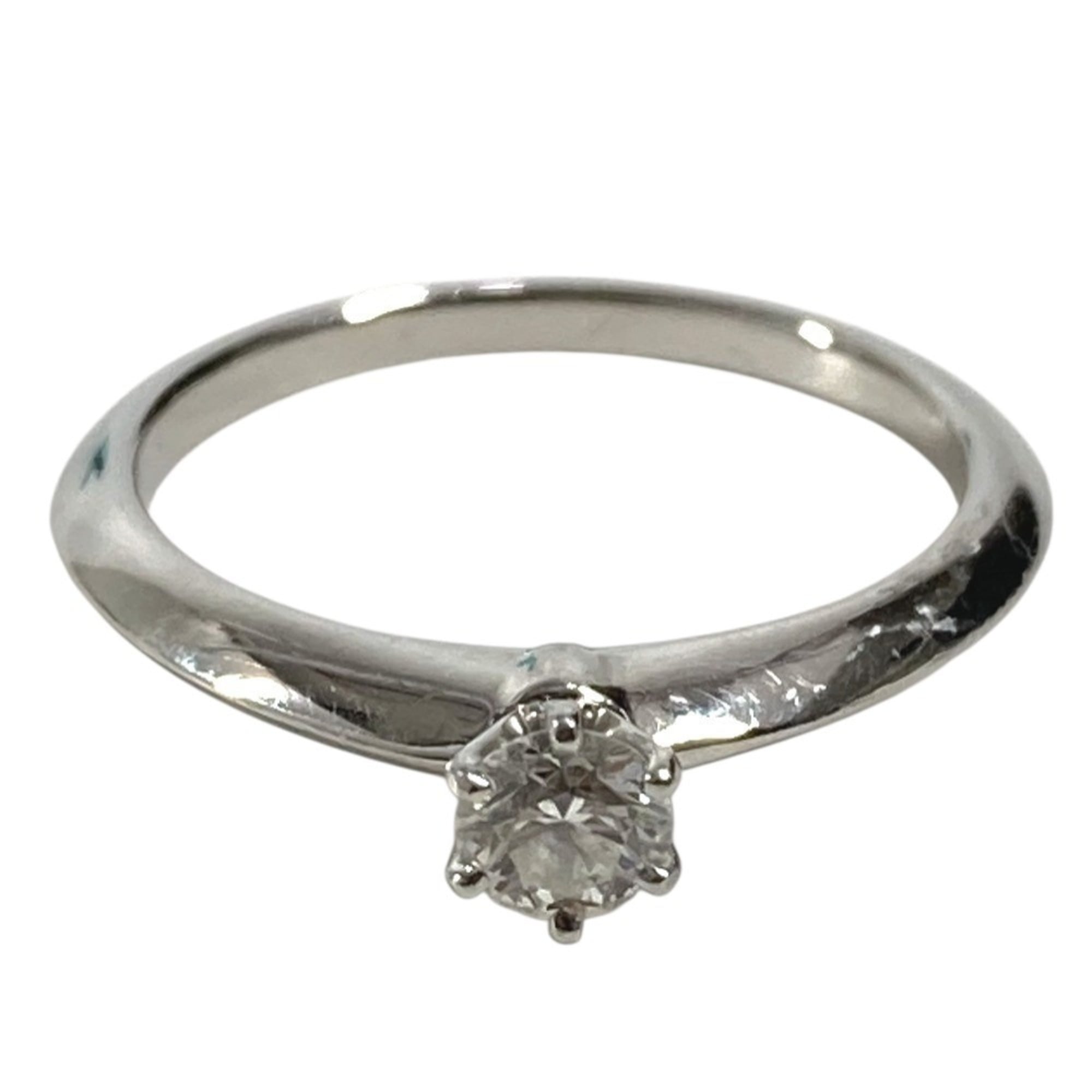 Tiffany Silver Platinum 950 Band Ring (Pre-Owned)
