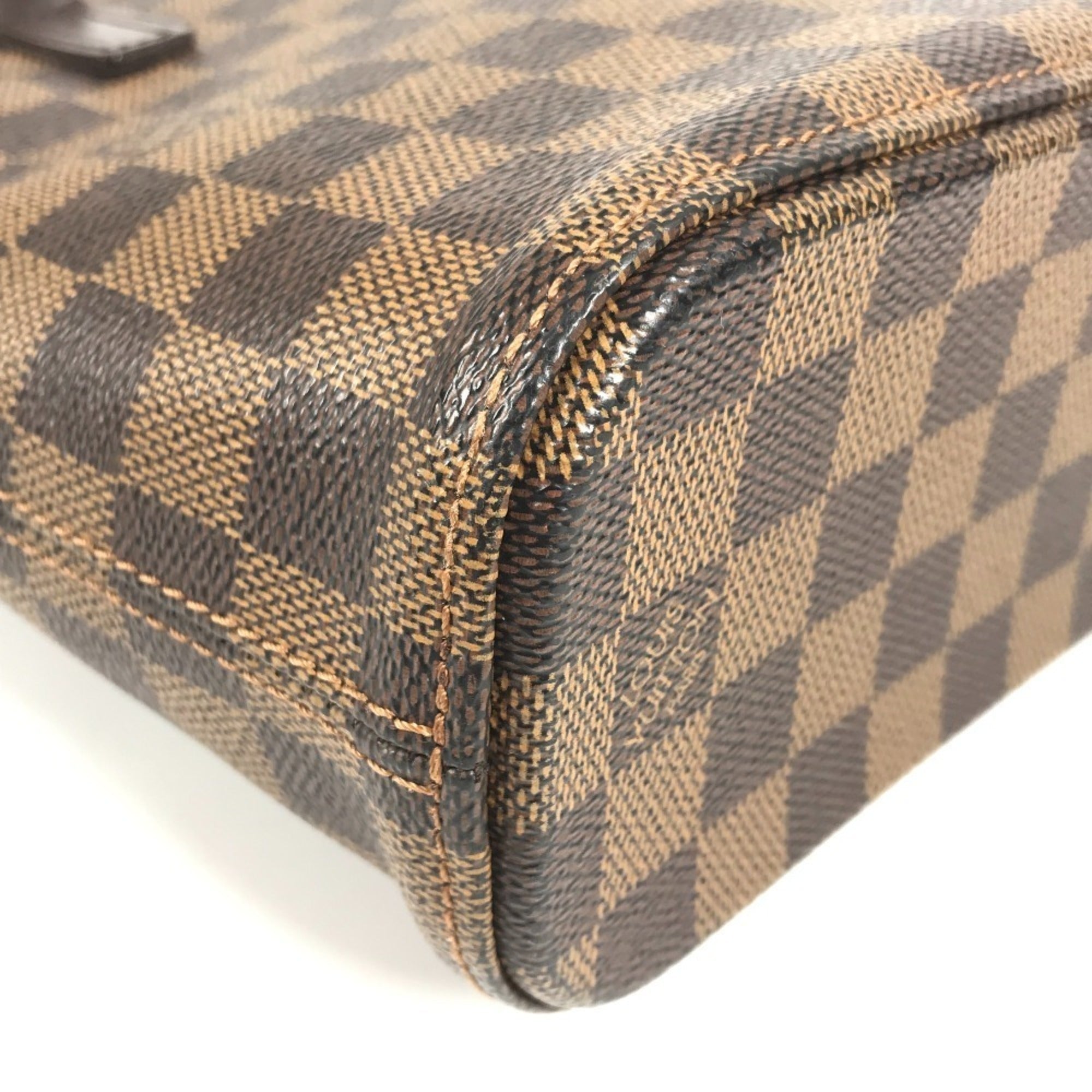 Louis Vuitton Brown Damier Canvas Ebene Damier Canvas Handbag Tote Bag (Pre-Owned)