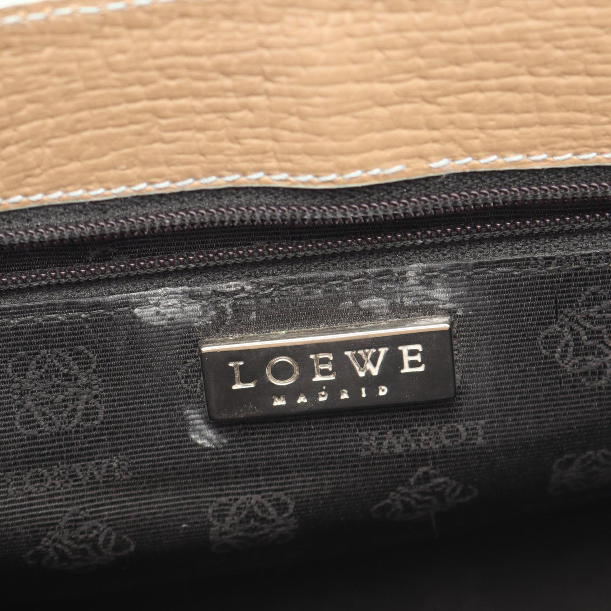 Loewe Beige Leather Shoulder Bag (Pre-Owned)