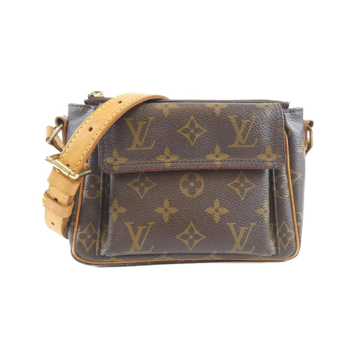 Louis Vuitton Brown Coated Canvas Shoulder Bag (Pre-Owned)