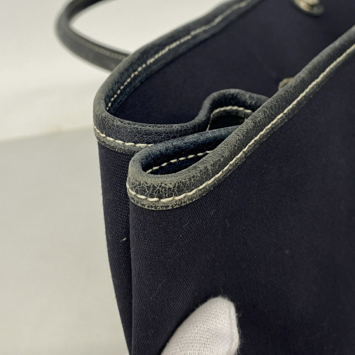 Hermes Navy Toile Officier Tote Bag (Pre-Owned)