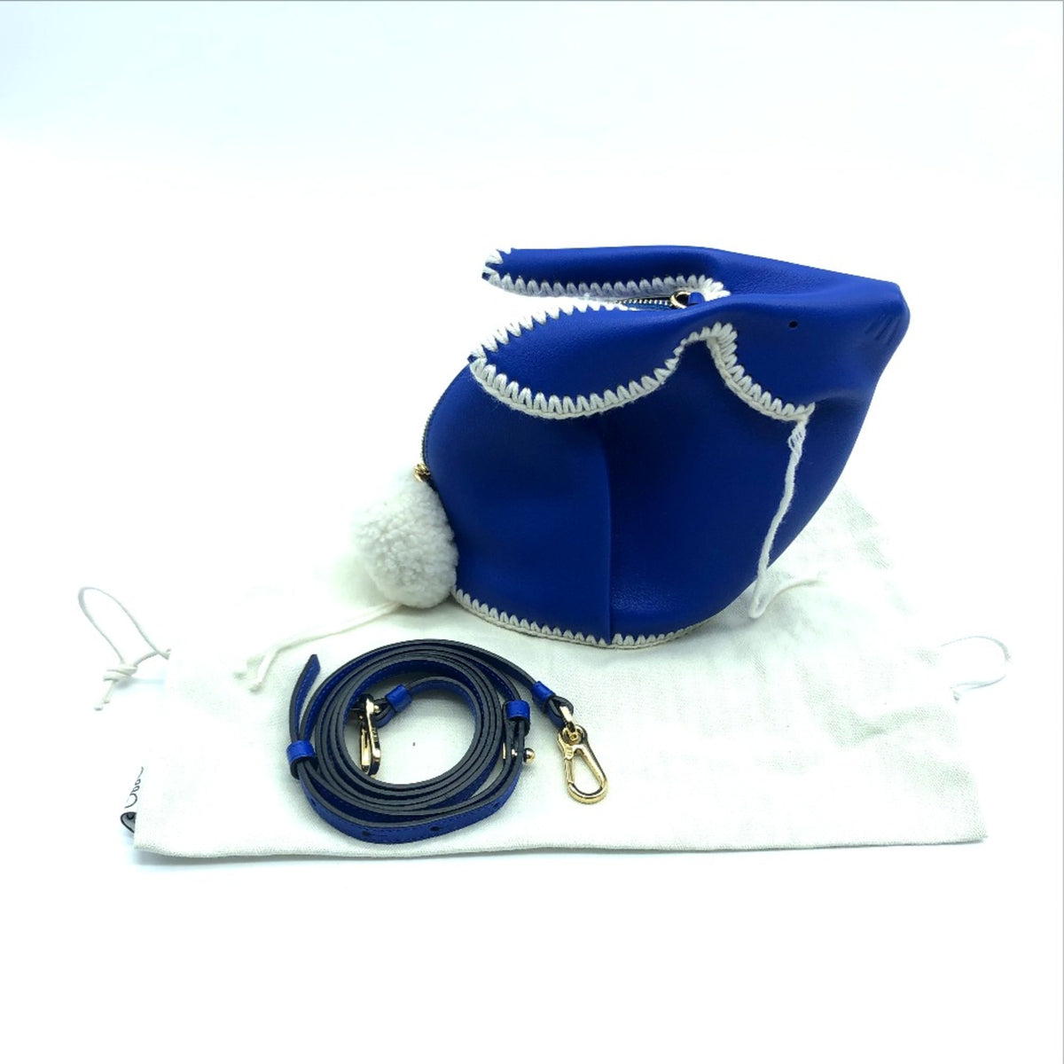 Loewe Blue Leather Coin Purse/Coin Case (Pre-Owned)