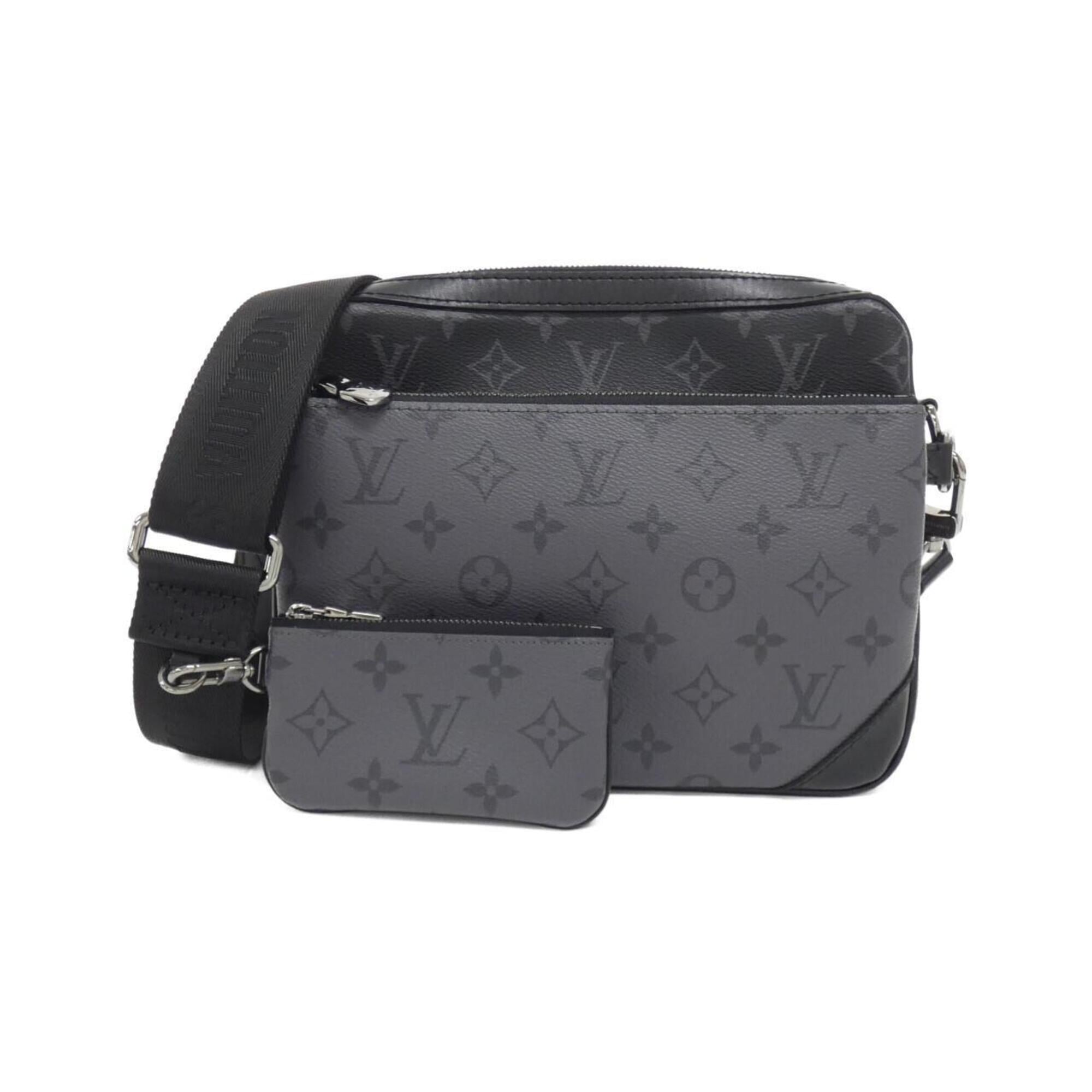 Louis Vuitton Black Coated Canvas Shoulder Bag (Pre-Owned)