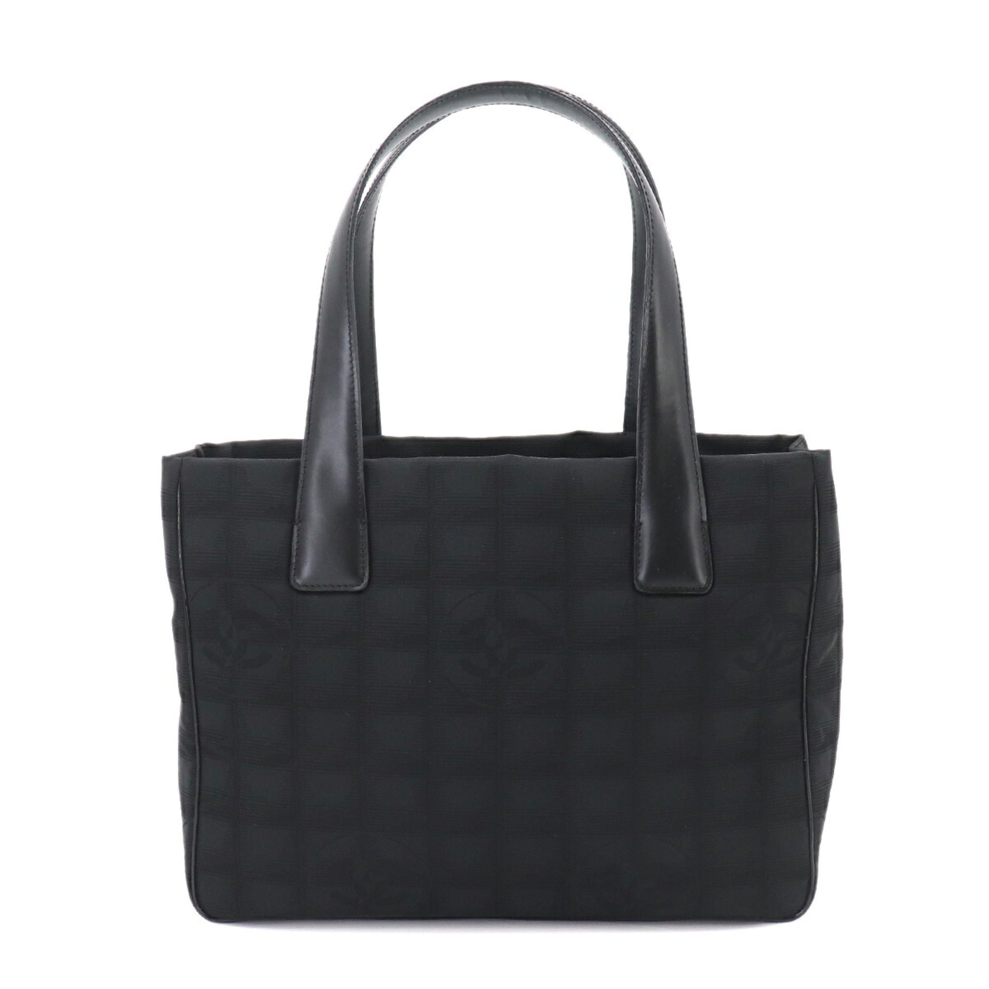 Chanel New Travel Line Black New Travel Line Handbag Tote Bag Weekend Bag (Pre-Owned)
