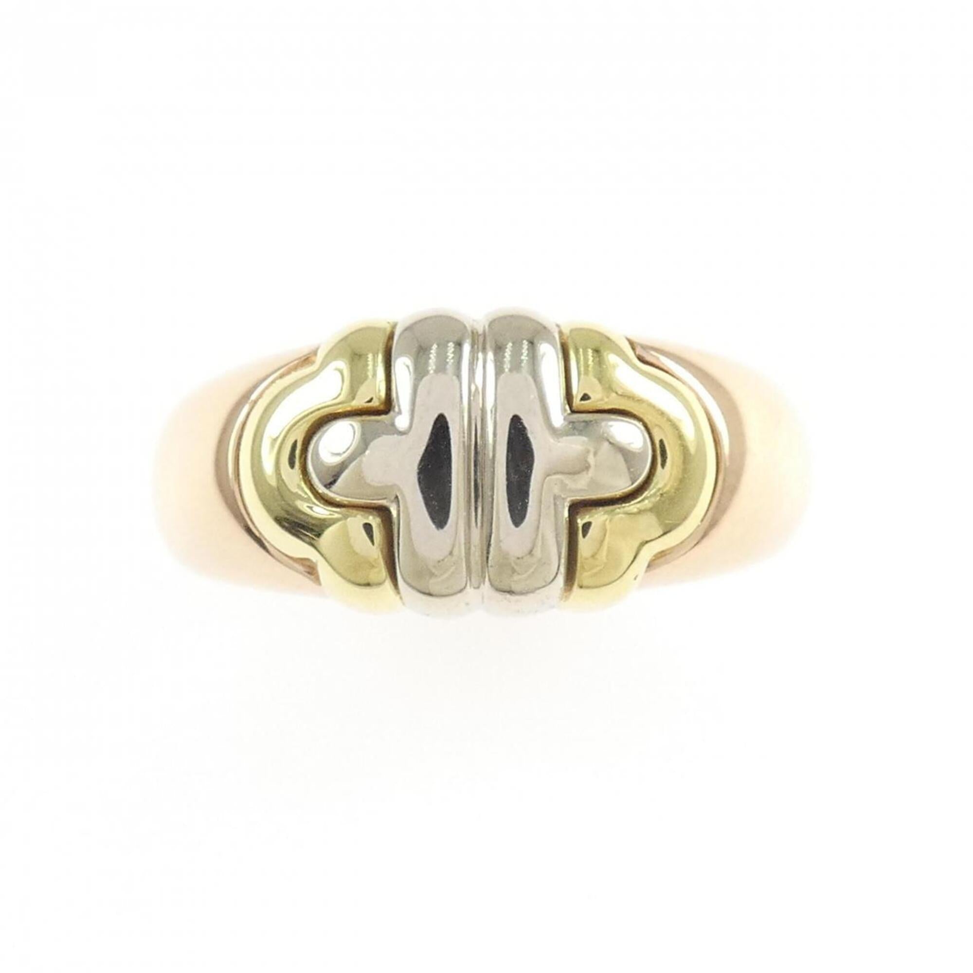 Bvlgari Yellow Gold (18K) Pink Gold (18K) White Gold (18K) Band Ring (Pre-Owned)