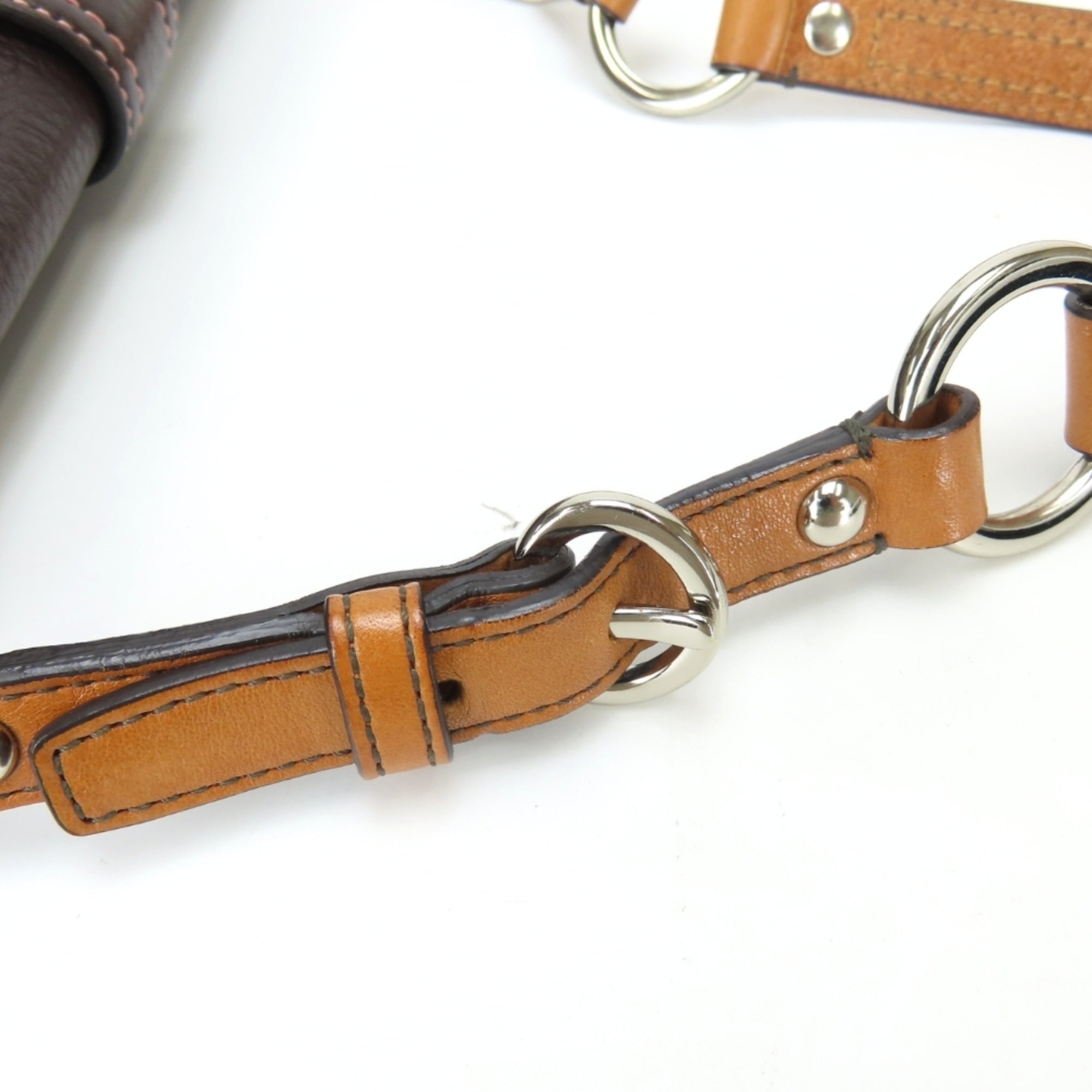 Coach Dark Brown Leather Shoulder Bag (Pre-Owned)
