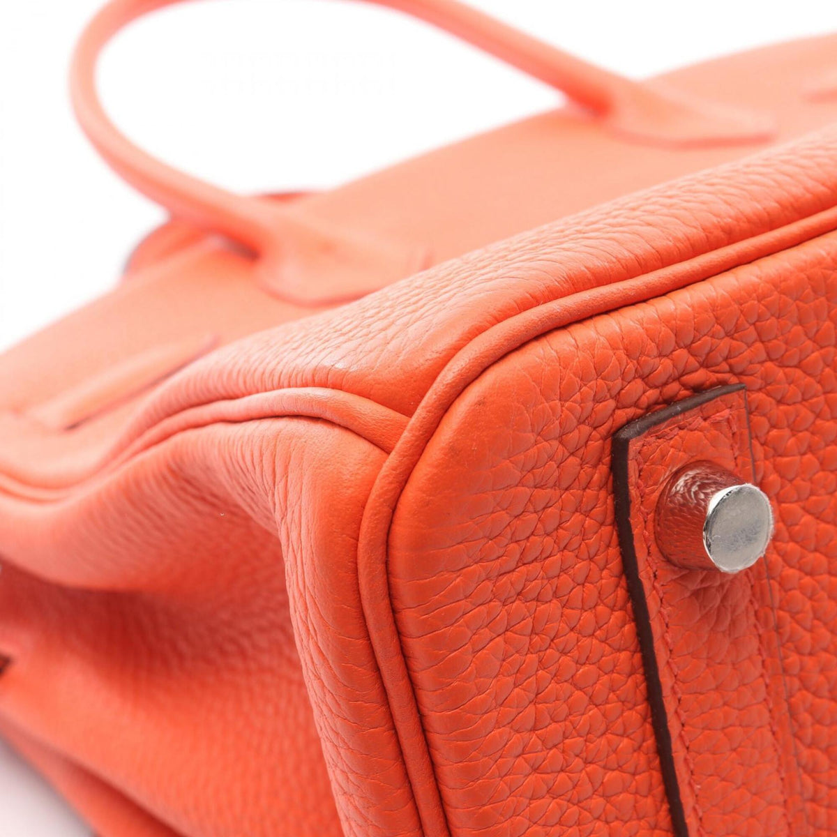 Hermes Orange Togo Leather Leather Handbag (Pre-Owned)
