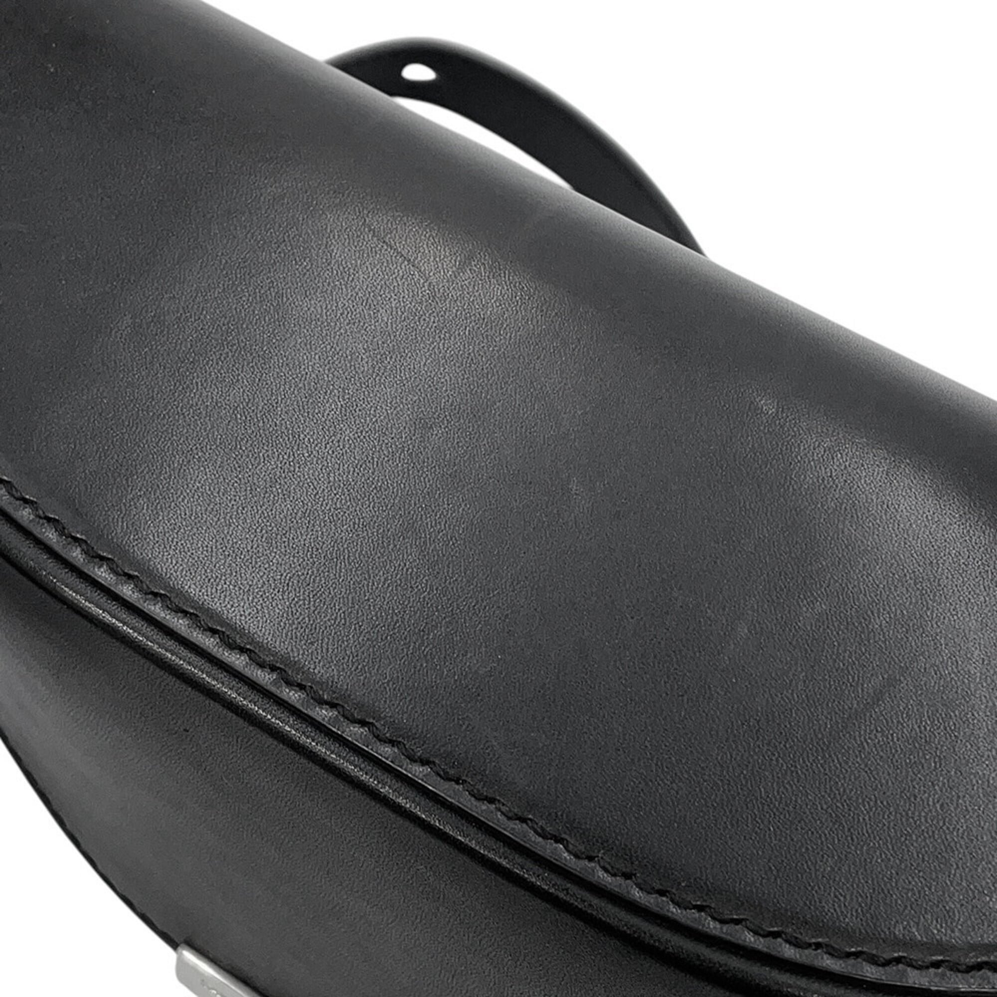 Yves Saint Laurent Black Leather Handbag Shoulder Bag (Pre-Owned)