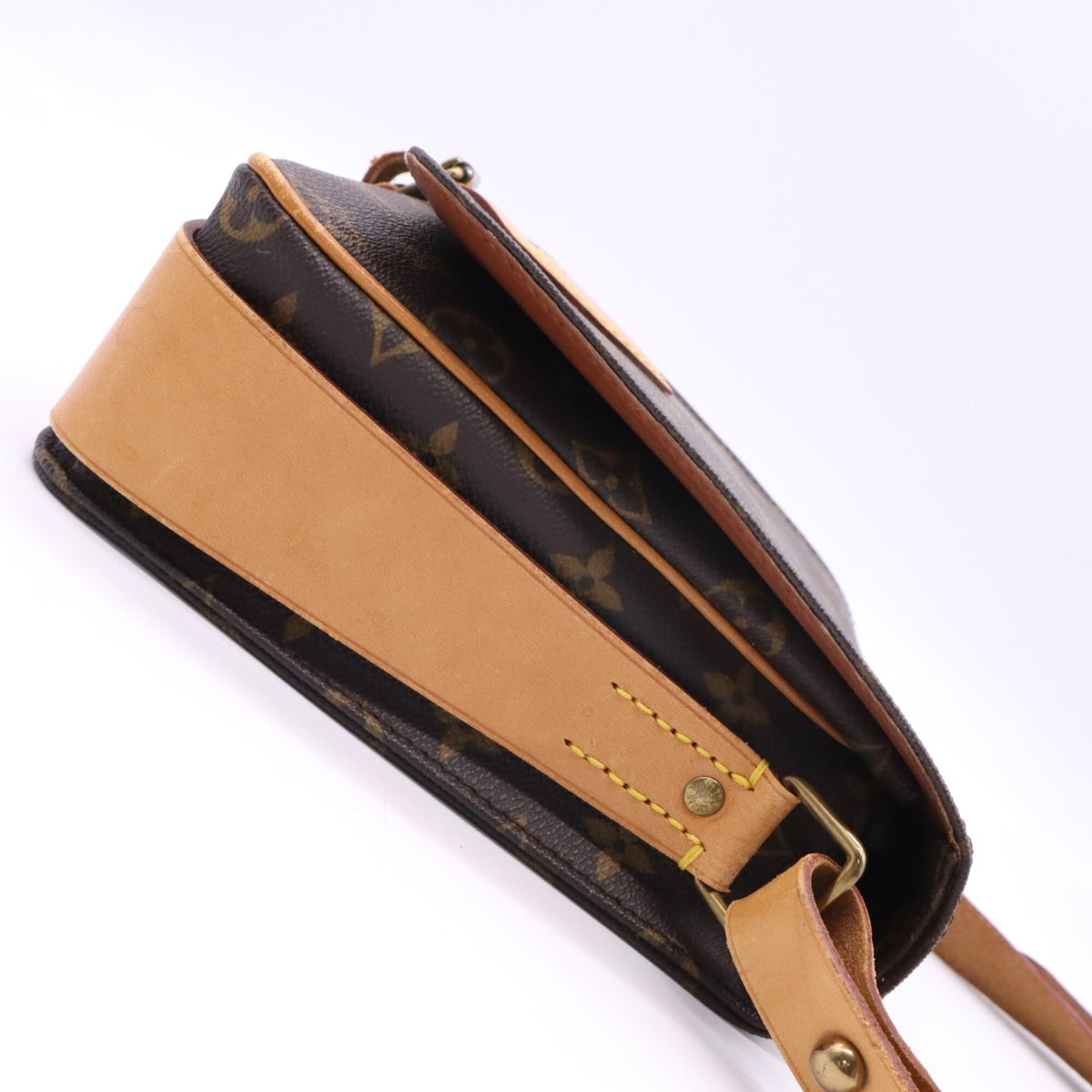 Louis Vuitton Beige Brown Monogram Monogram Shoulder Bag (Pre-Owned)